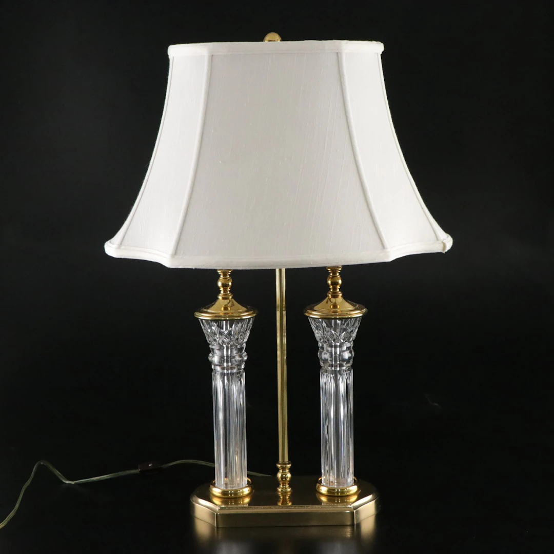 Waterford Crystal "Parkmore" Bouillotte Desk Lamp