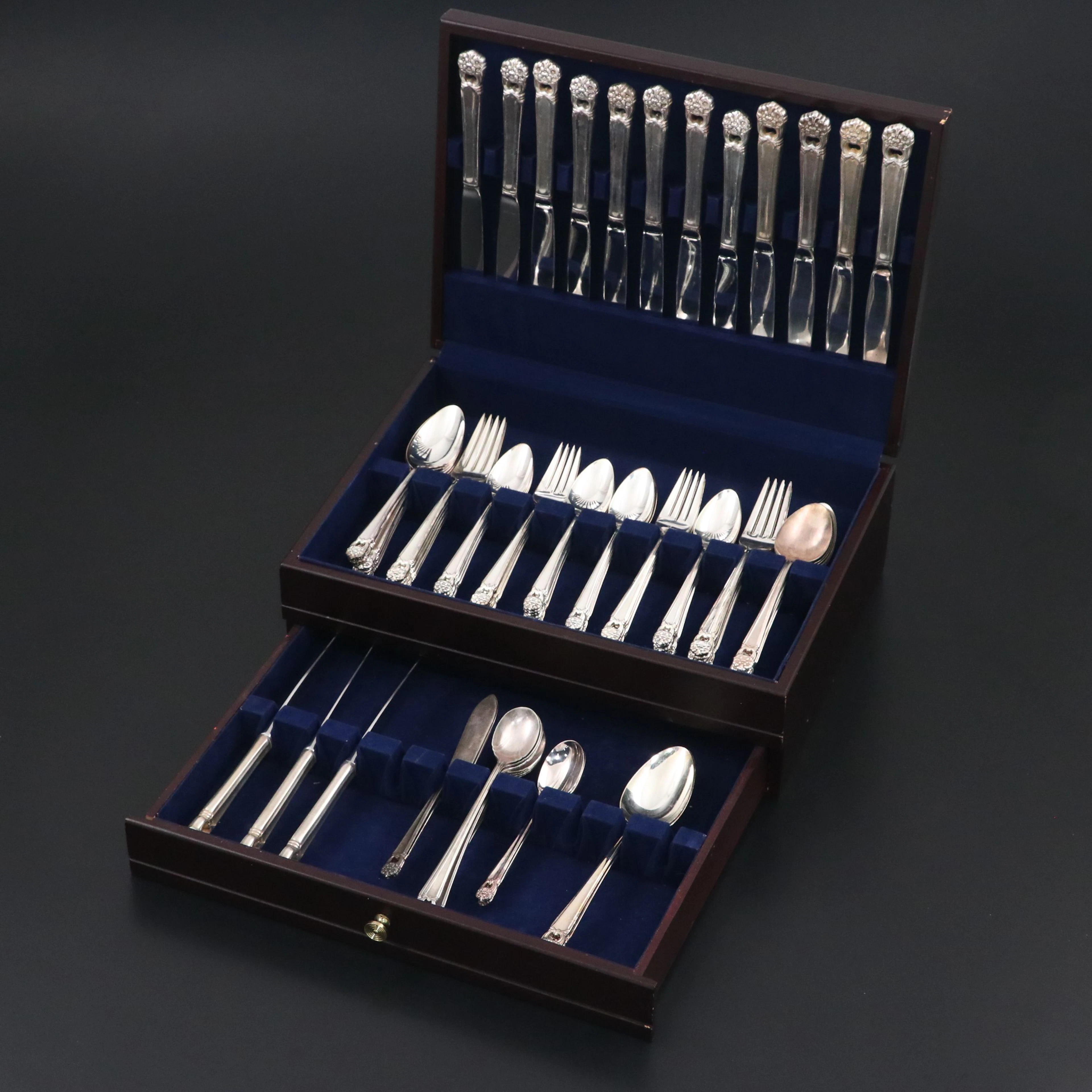 Rogers Bros. "Eternally Yours" Silver Plate Flatware and Serving Utensils