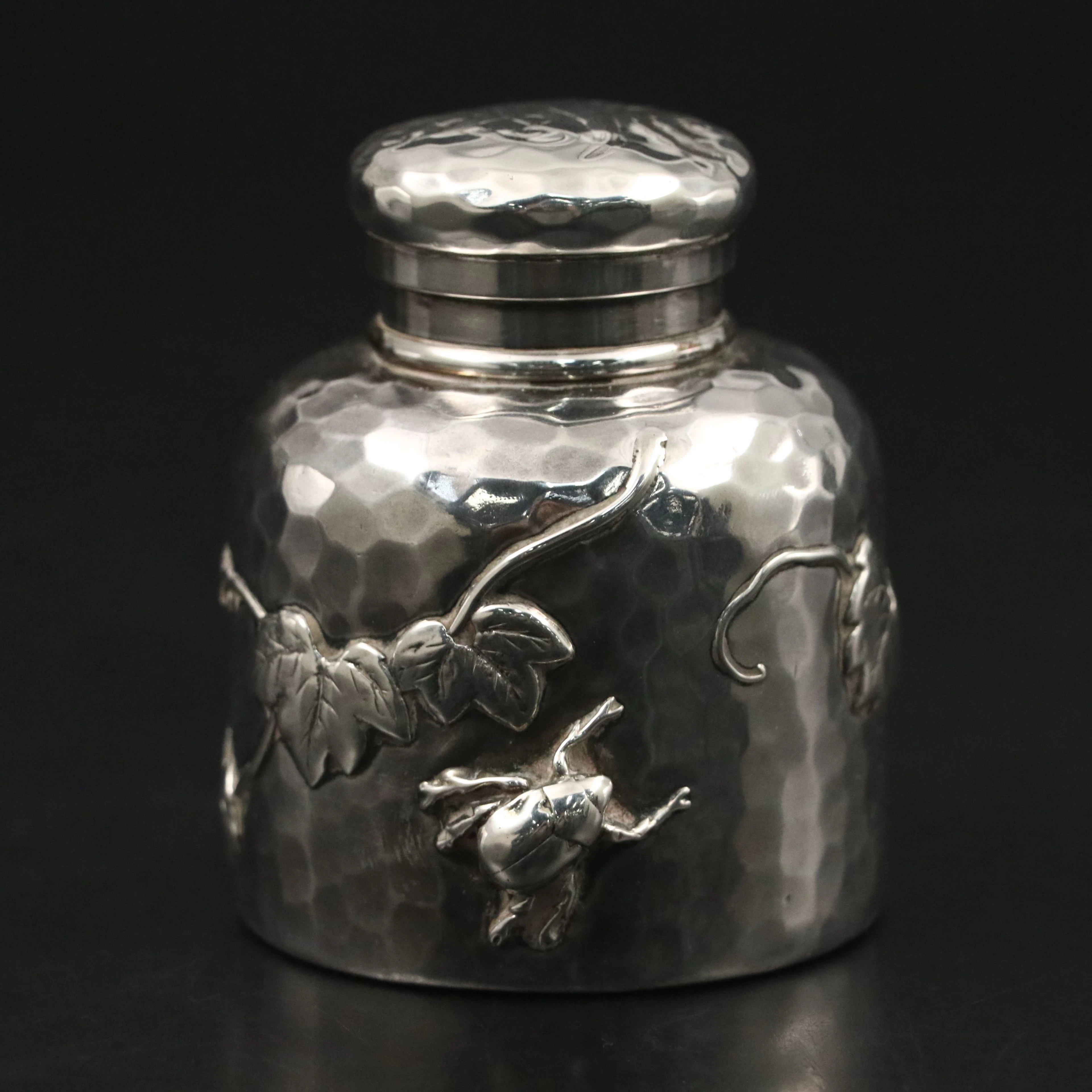 Tiffany & Co. Arts and Crafts Sterling Silver Inkwell, Late 19th/Early 20th C.