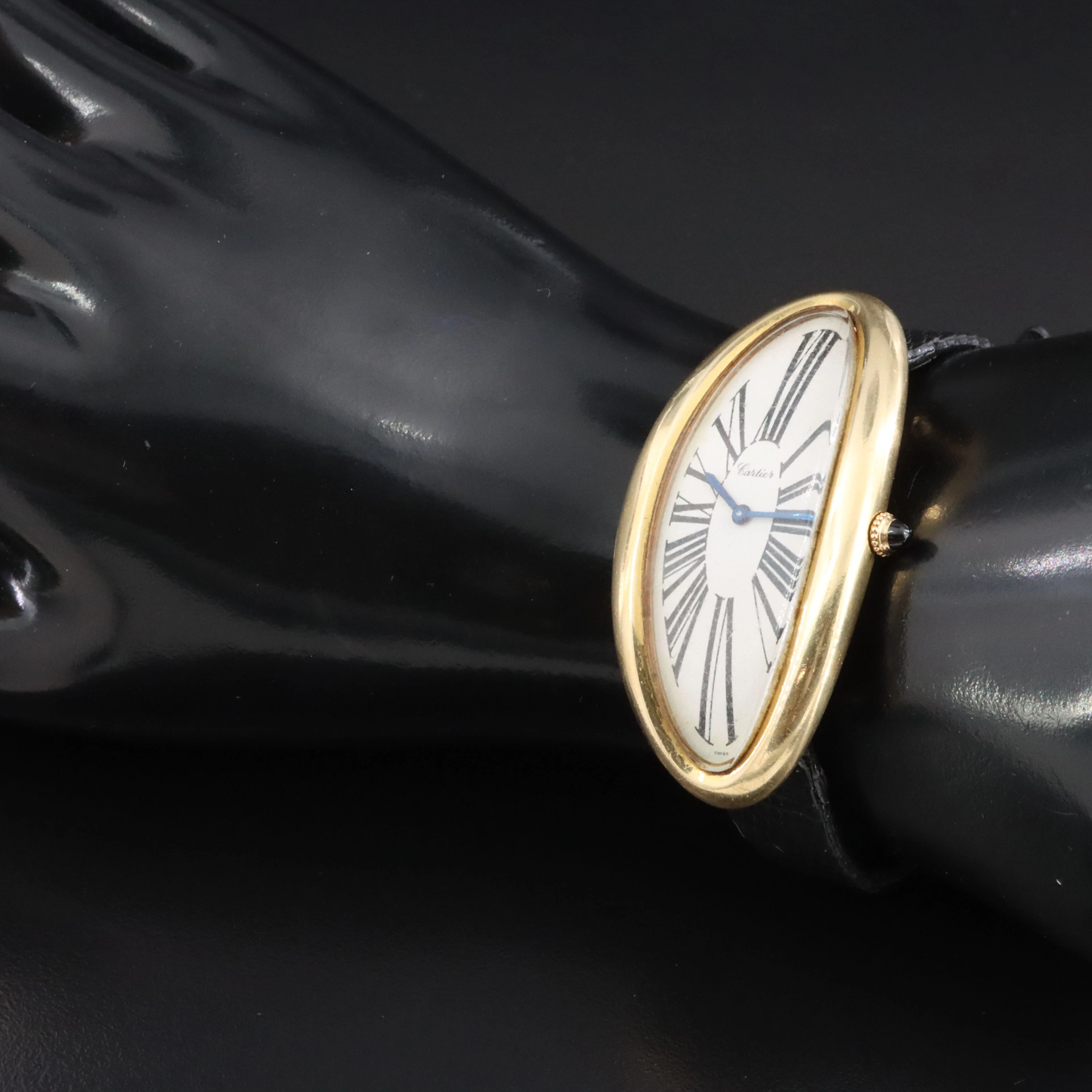 Rare Cartier New York 18K Maxi Oval Vintage Watch by Audemars Piguet, c.1960s