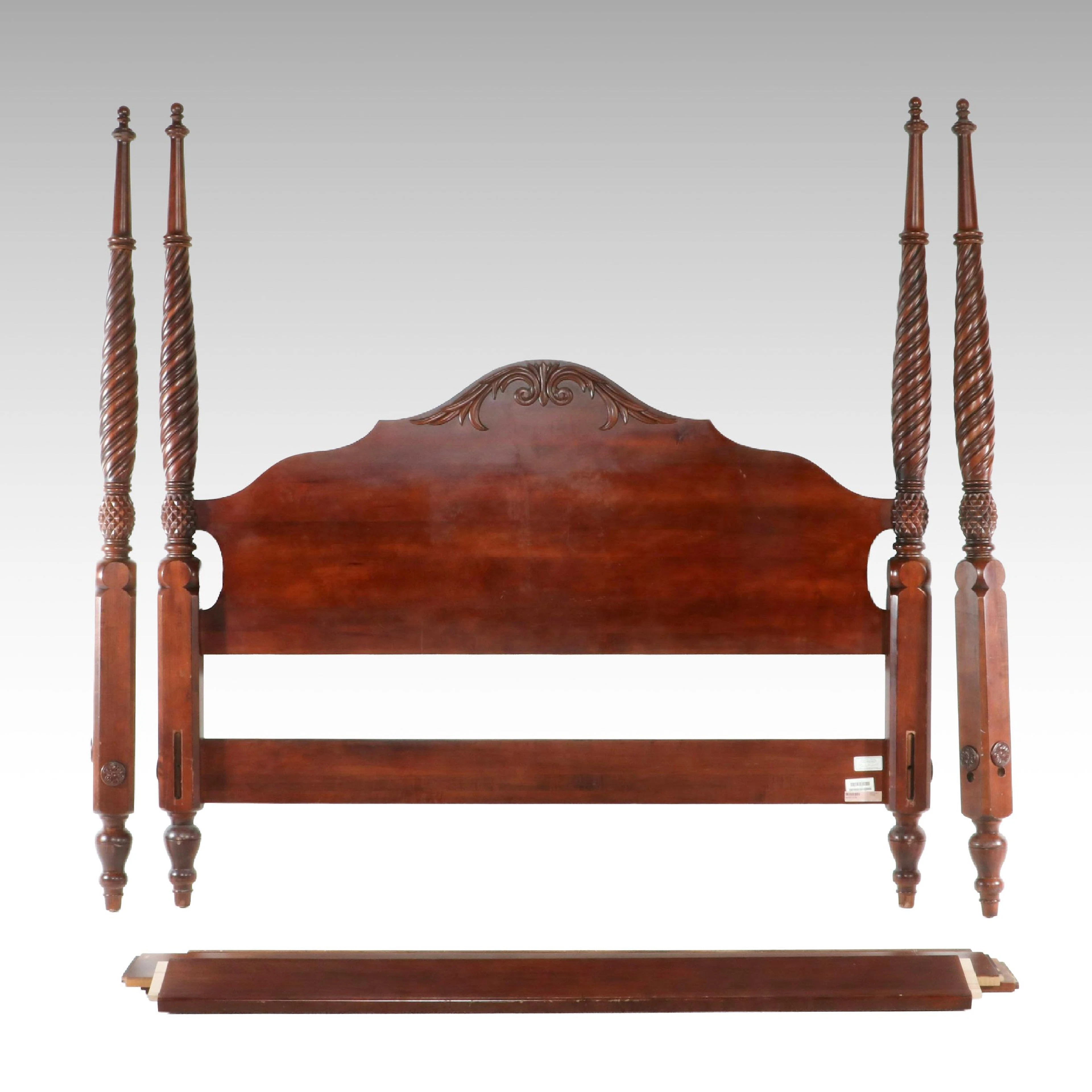 Ethan Allen British Classics King Size Four-Poster Bed