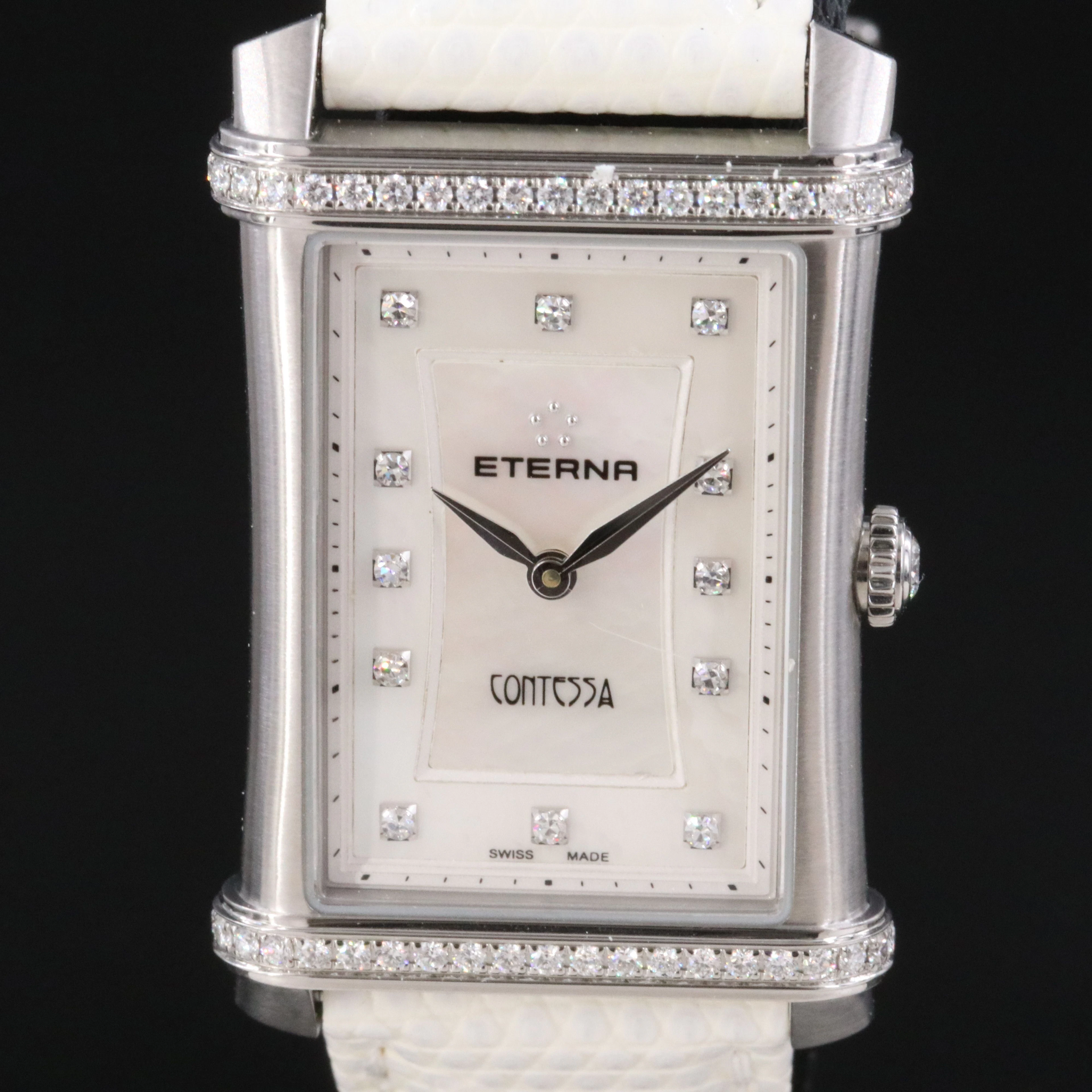 Eterna Contessa Diamond Set Mother-of-Pearl Watch
