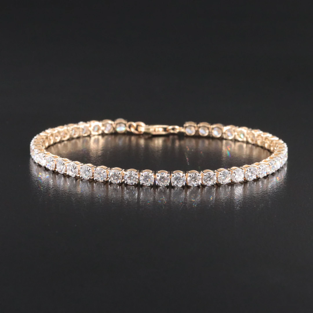 14K 6.95 CTW Lab Grown Diamond Line Bracelet