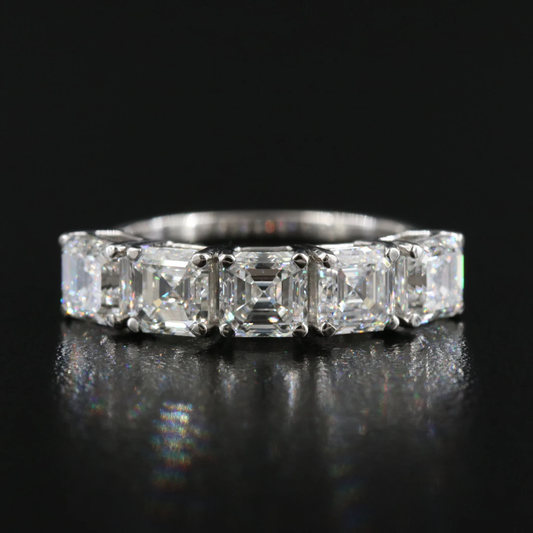 Platinum 2.58 CTW Band with GIA Reports