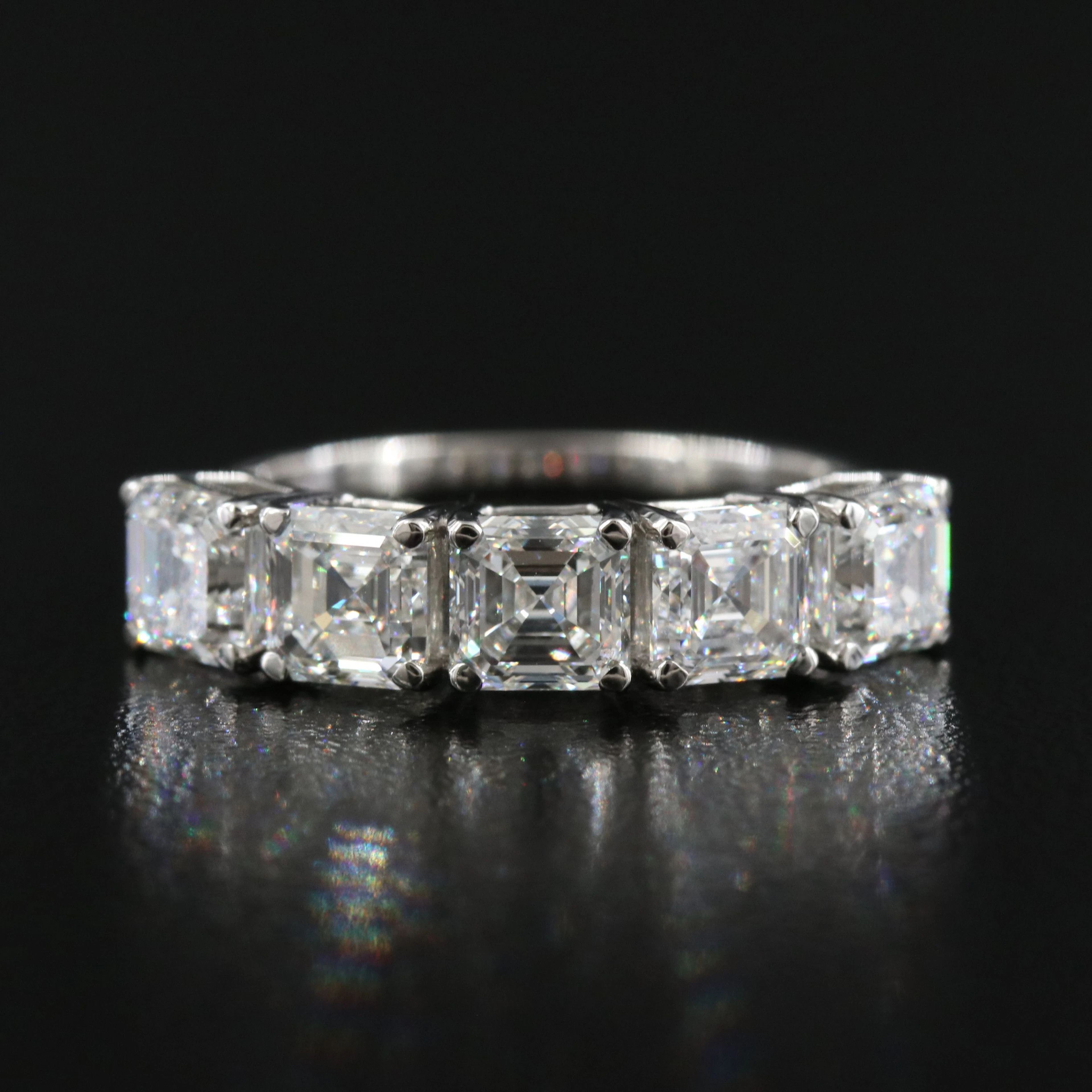 Platinum 2.58 CTW Band with GIA Reports