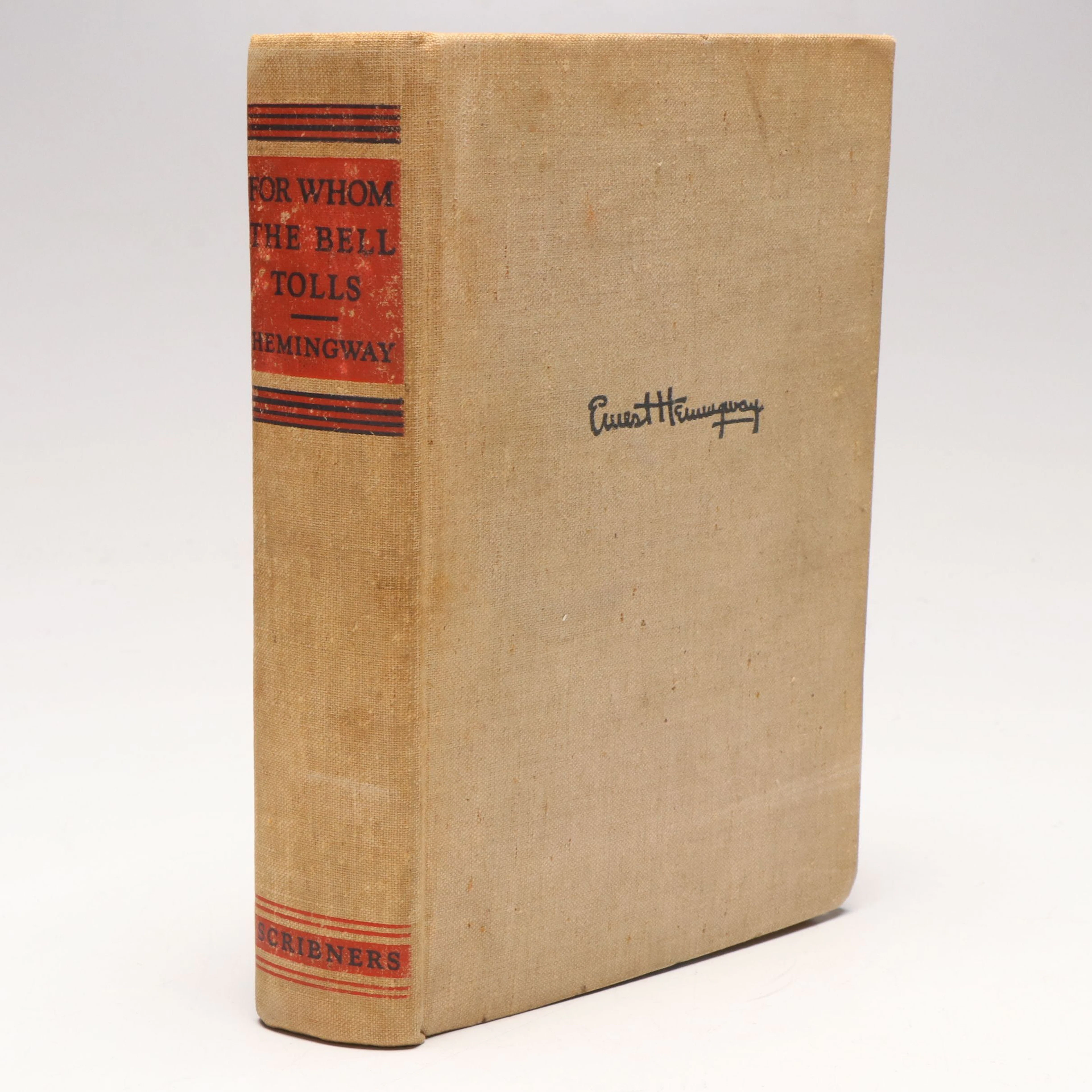 First Printing "For Whom the Bell Tolls" by Ernest Hemingway, 1940