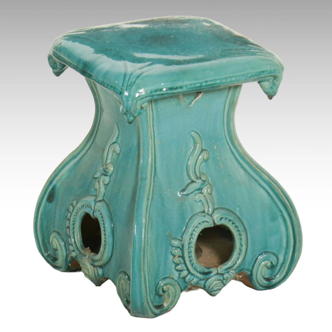 Glazed Ceramic Garden Stool
