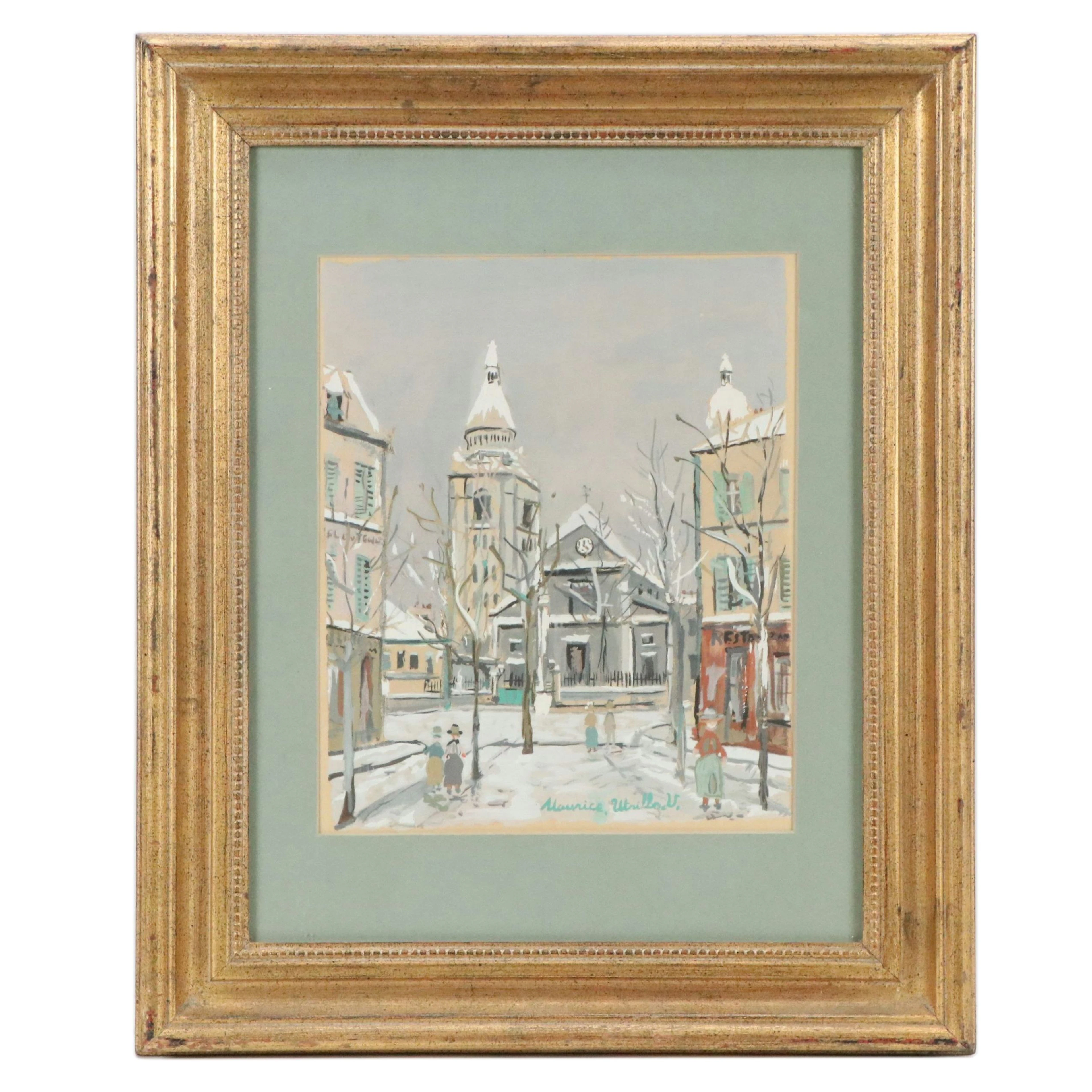 Serigraph After Maurice Utrillo of Église Saint-Pierre de Montmartre, 20th C.