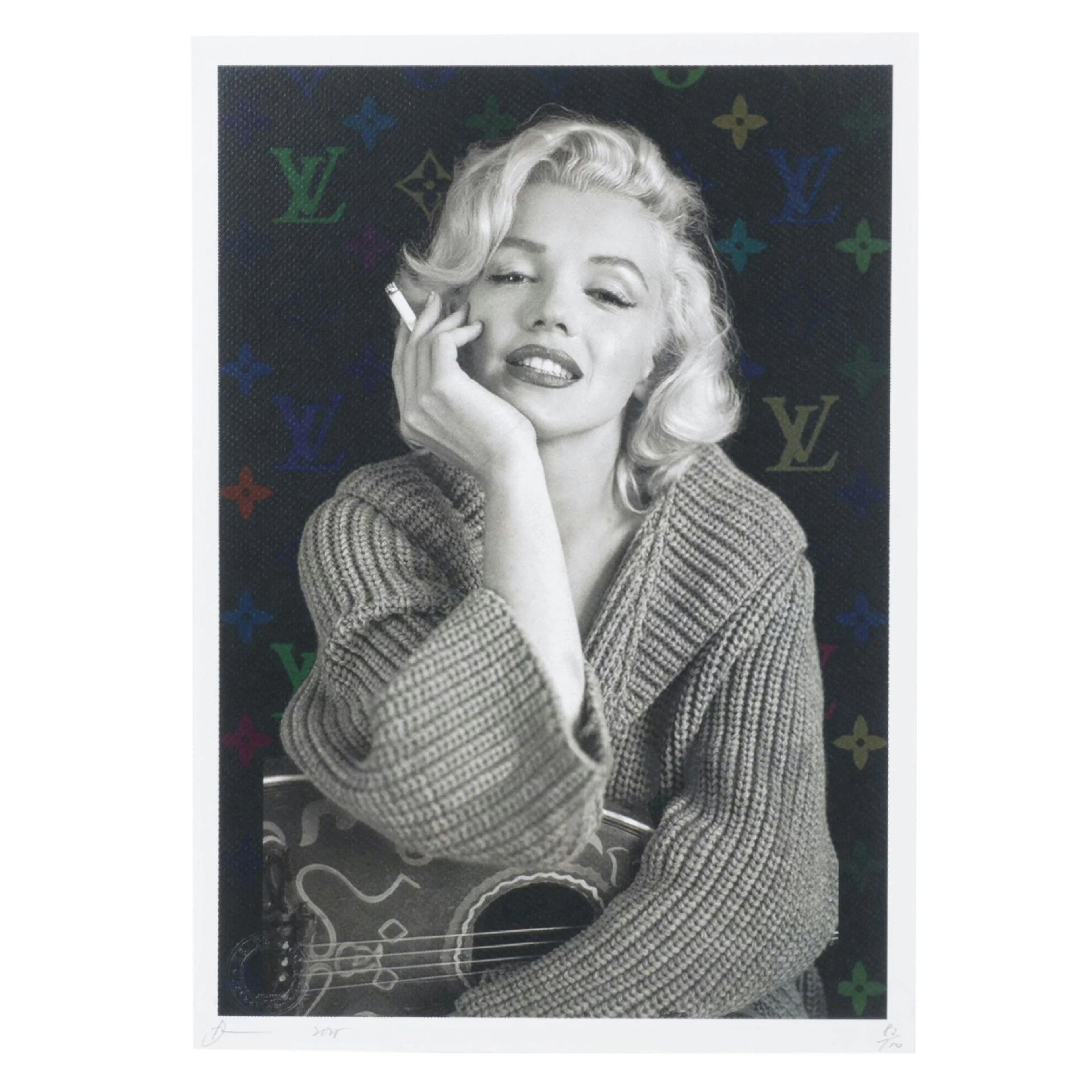 Death NYC Pop Art Graphic Print Homage to Marilyn Monroe X Louis Vuitton, 2025