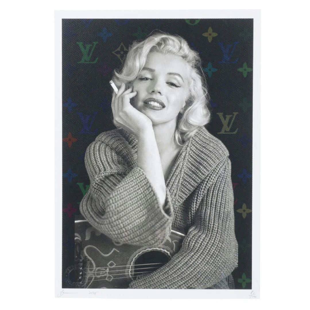 Death NYC Pop Art Graphic Print Homage to Marilyn Monroe X Louis Vuitton, 2025
