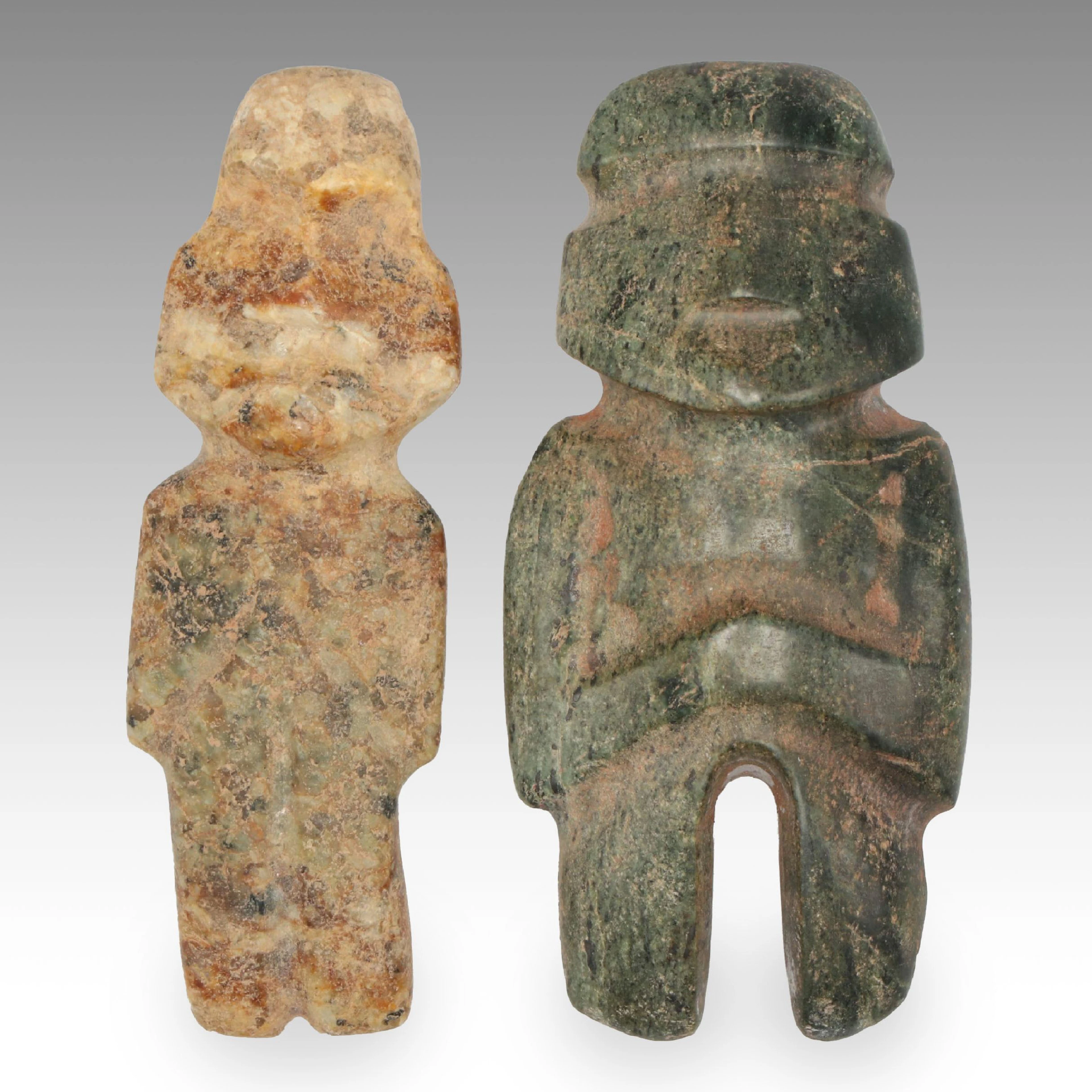 Pre-Columbian Mezcala Axe God Votive Figures