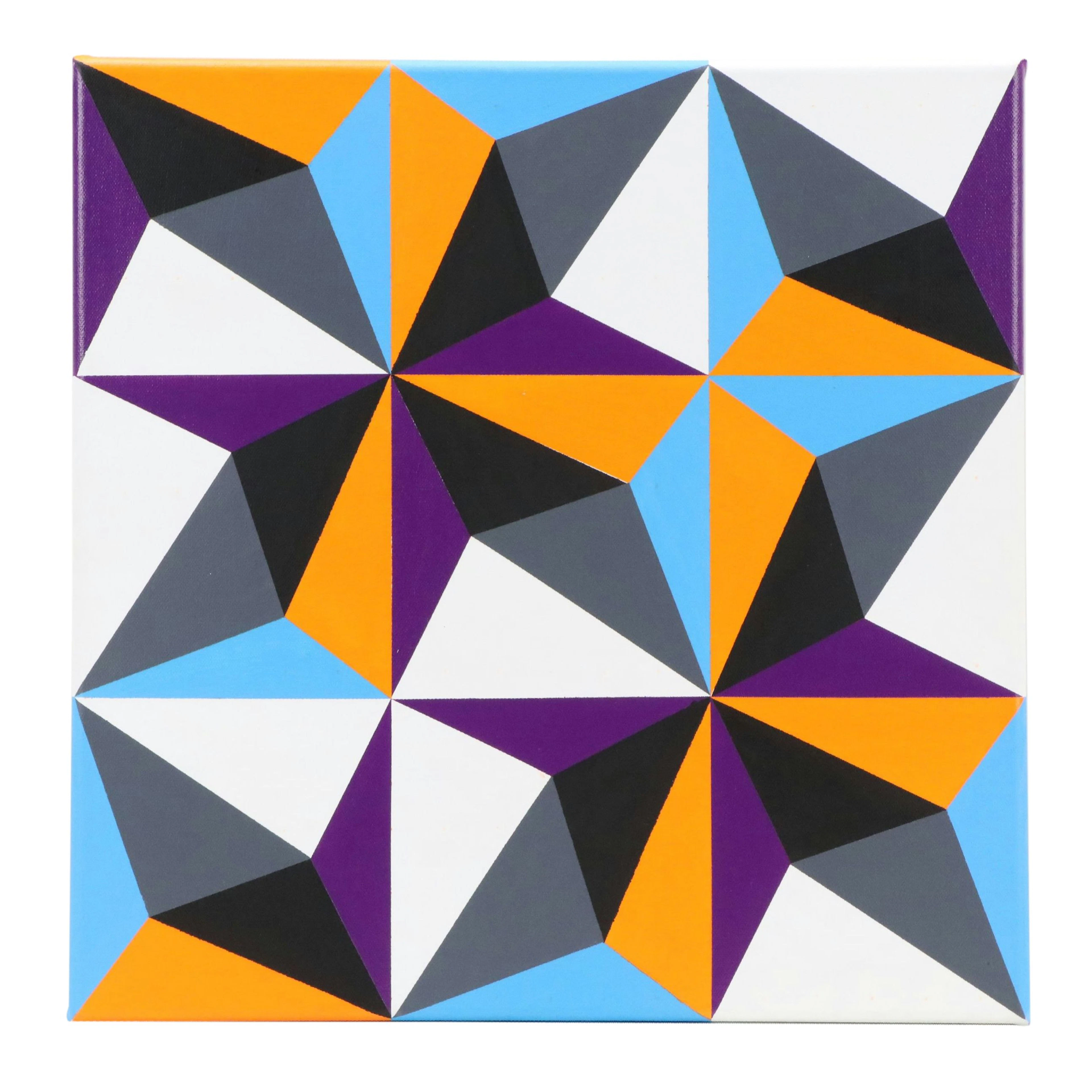 deSanto Op Art Acrylic Painting, 2026