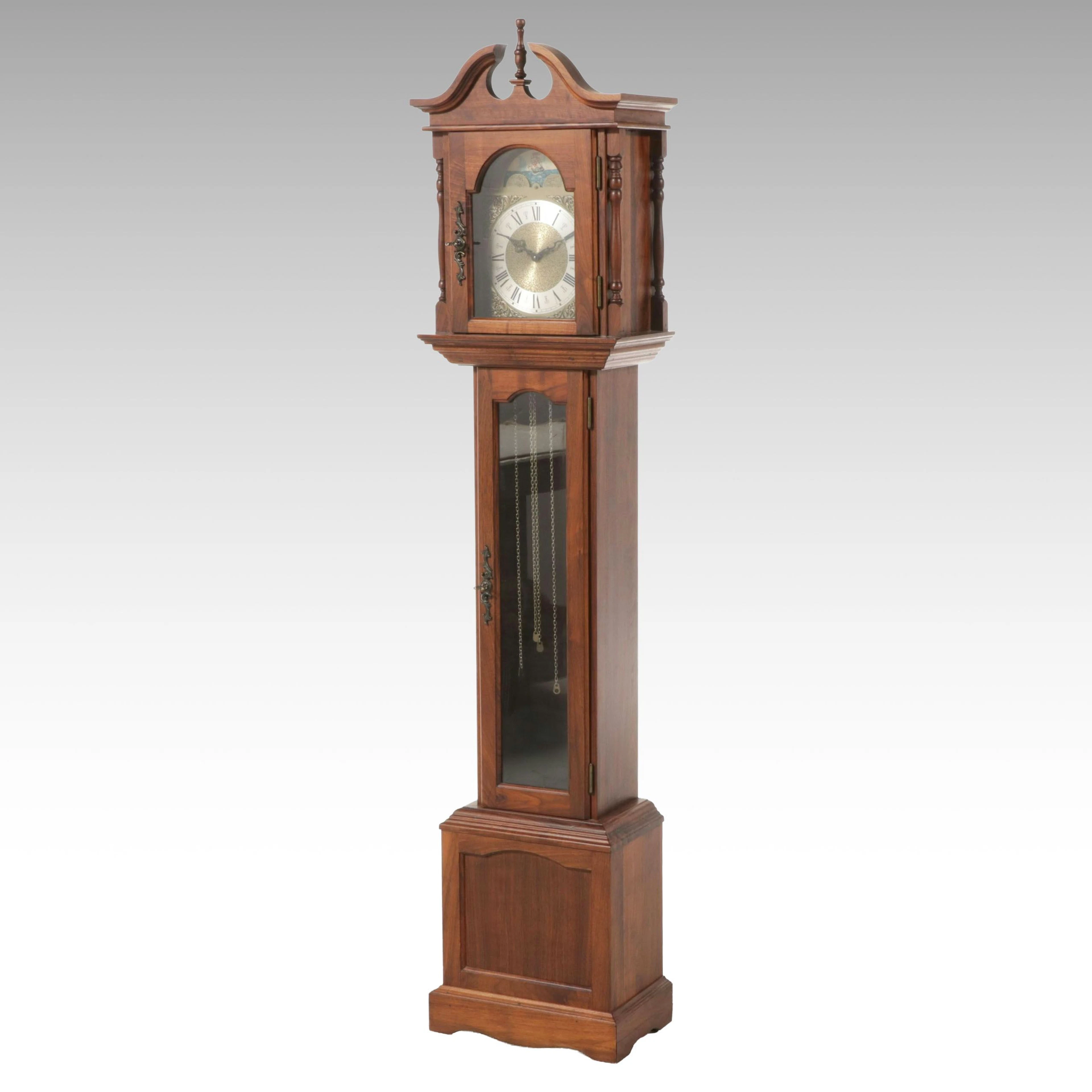 Emperor Chippendale Style Grandfather Clock, Late 20th Century