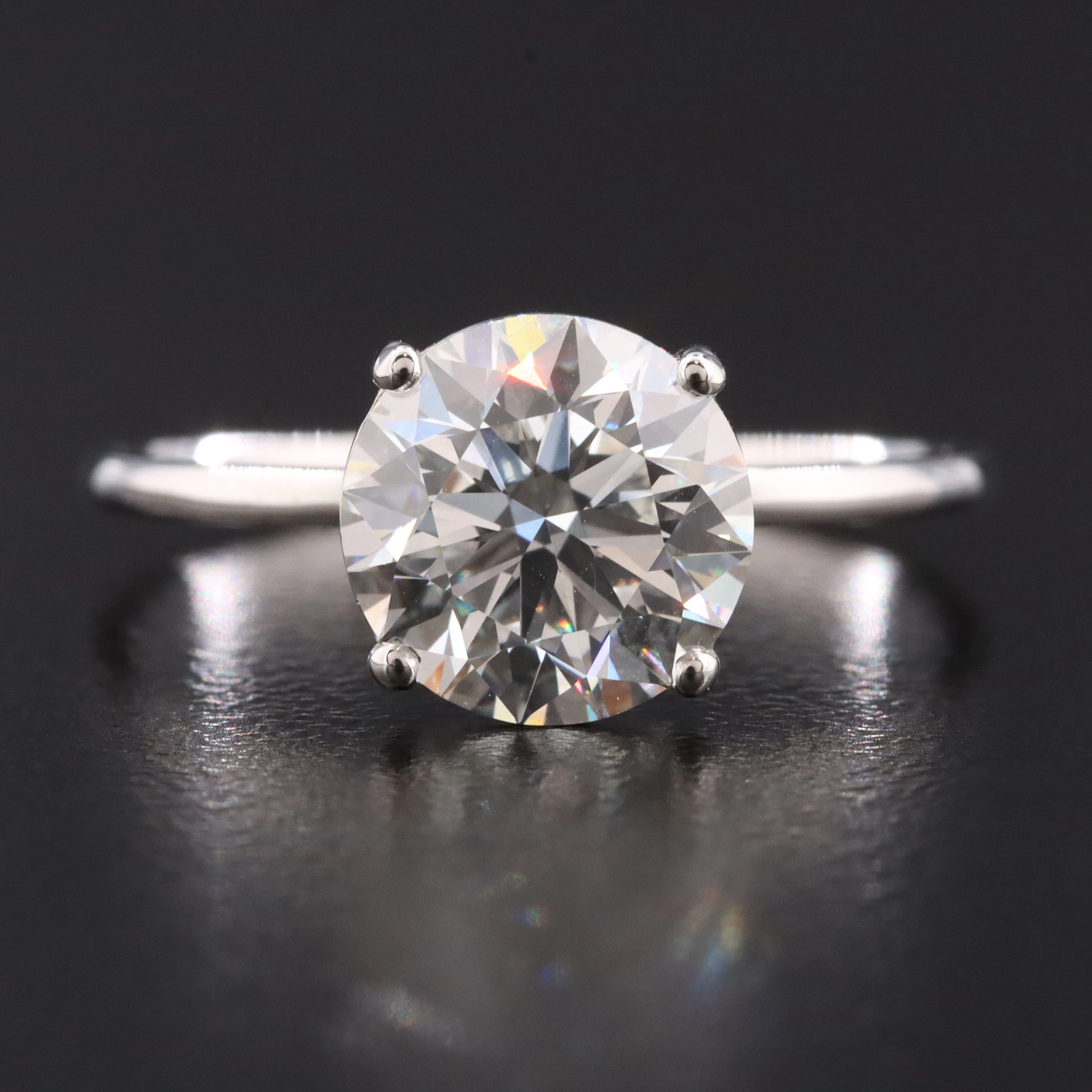14K 2.18 CT Lab Grown Diamond Solitaire Ring with IGI Report