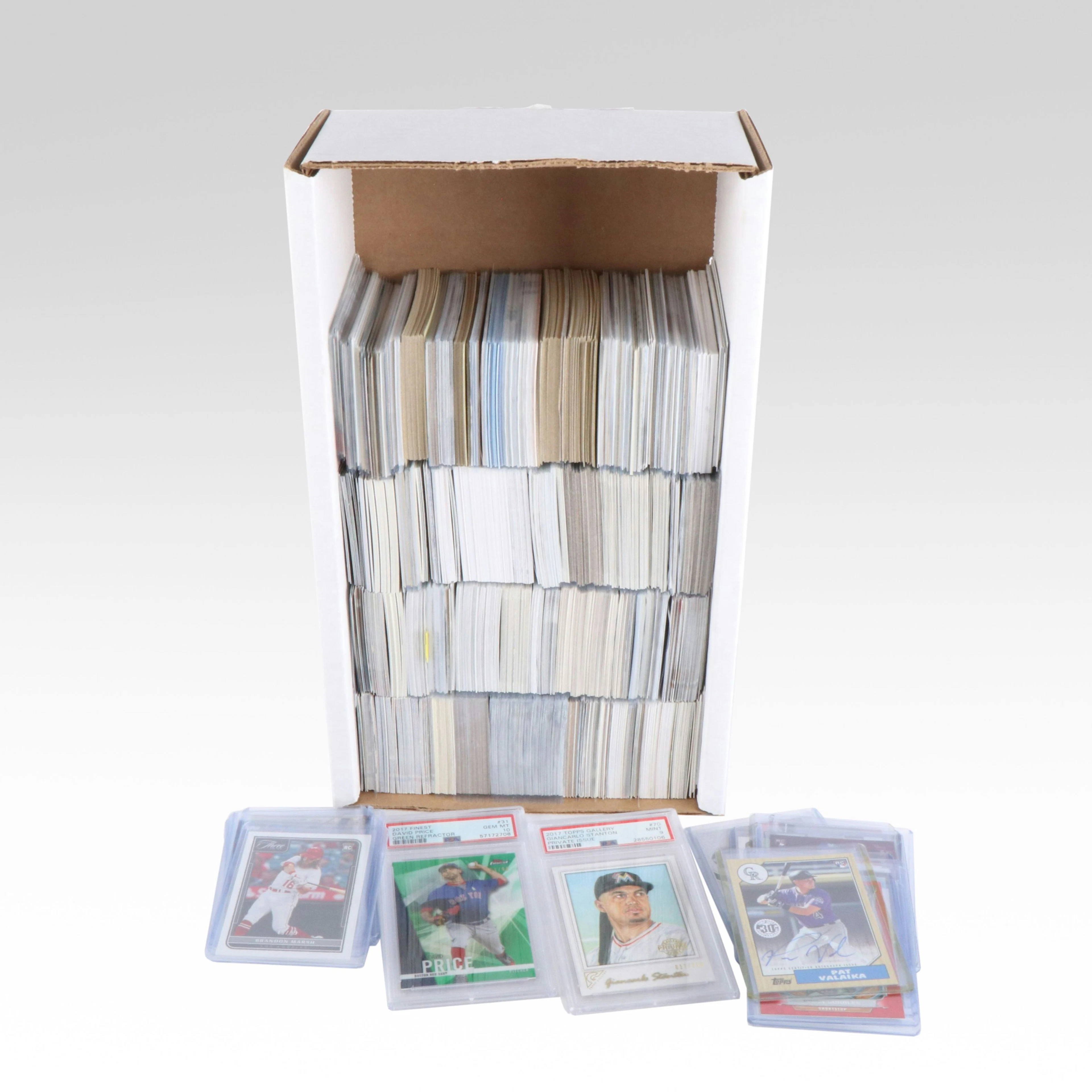 Modern Baseball Card Collection with Graded, Signed, Relics, and More