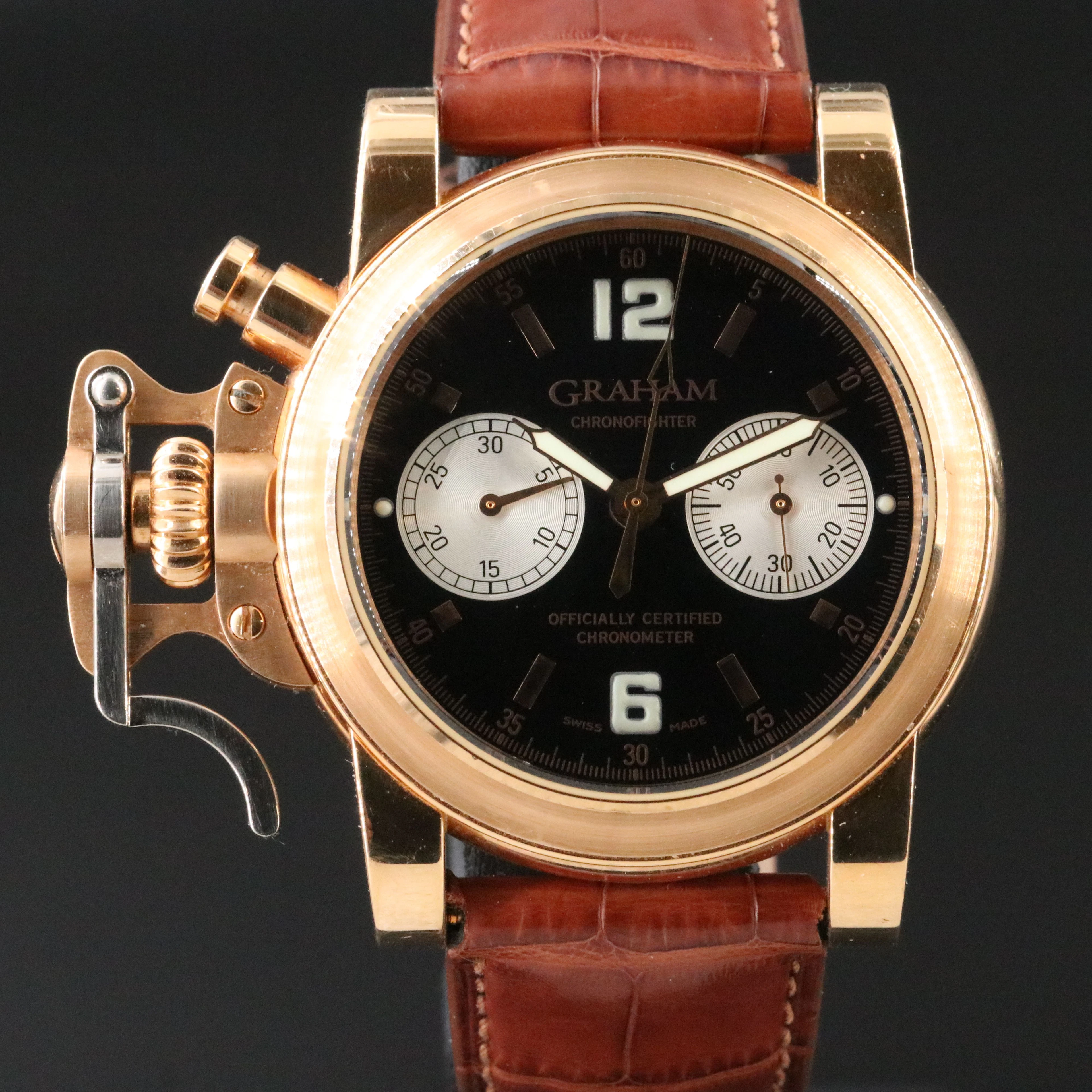 Graham Chronofighter RAC Red 18K Gold Watch 2CFAR.BM2CF c.2010