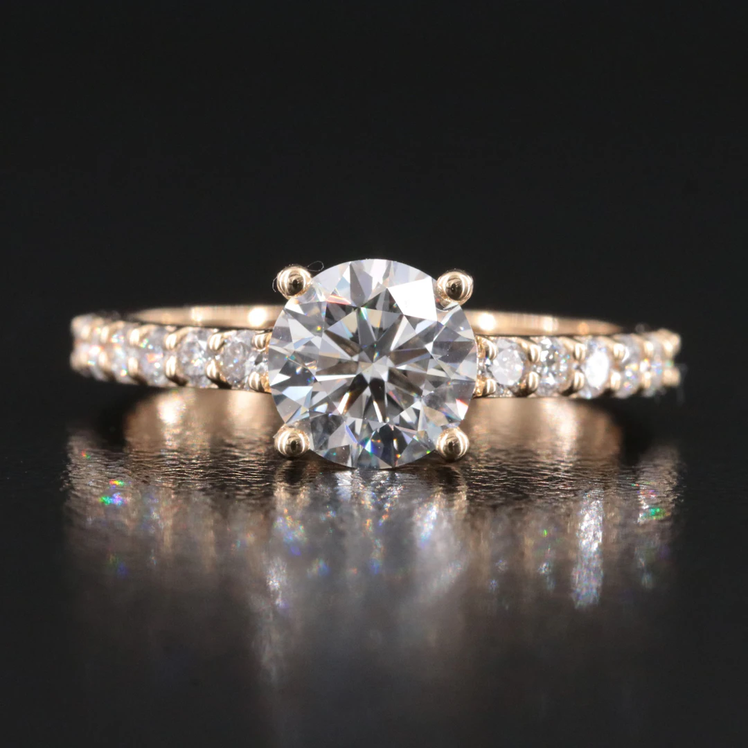 14K 1.64 CTW Lab Grown Diamond Ring with IGI Report