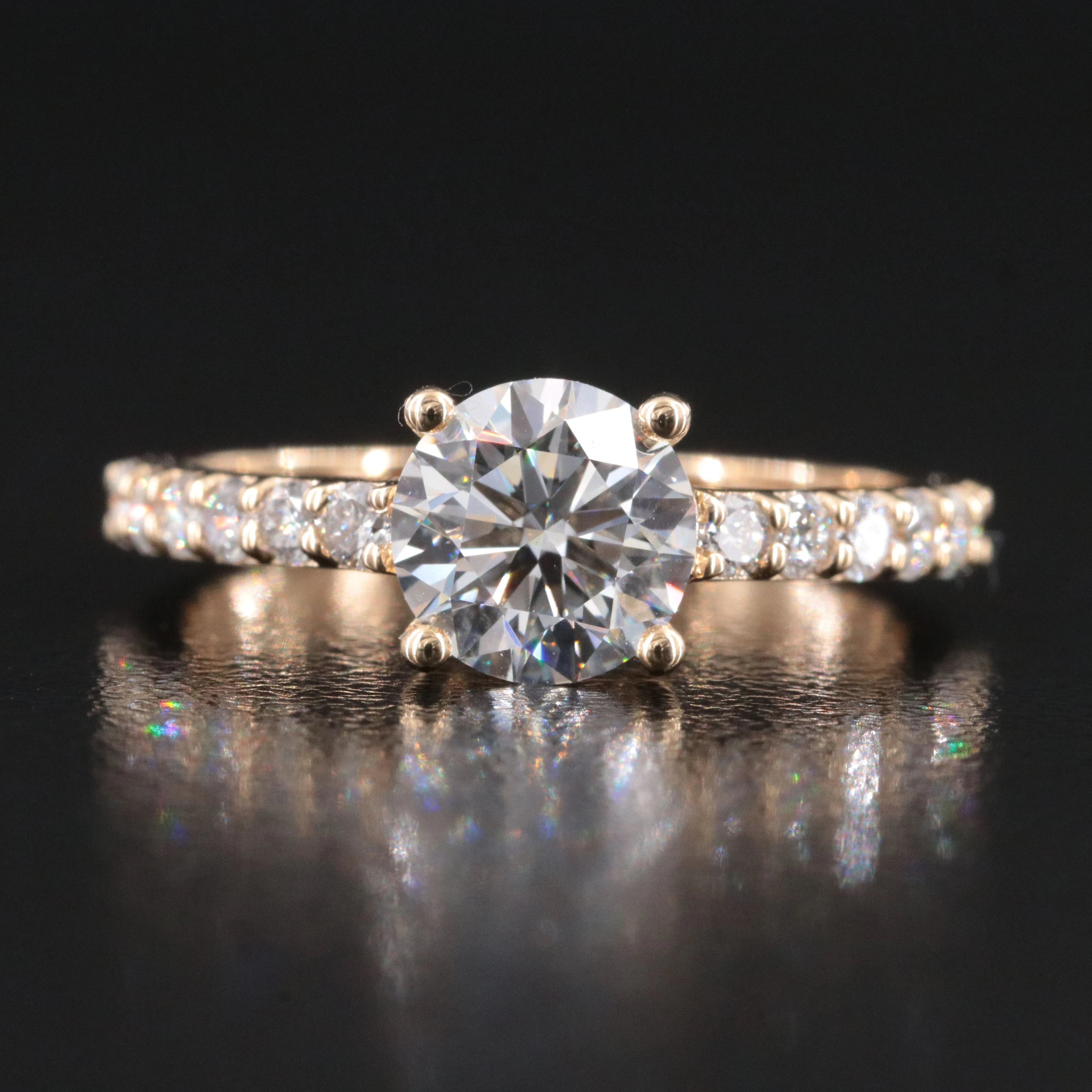 14K 1.64 CTW Lab Grown Diamond Ring with IGI Report