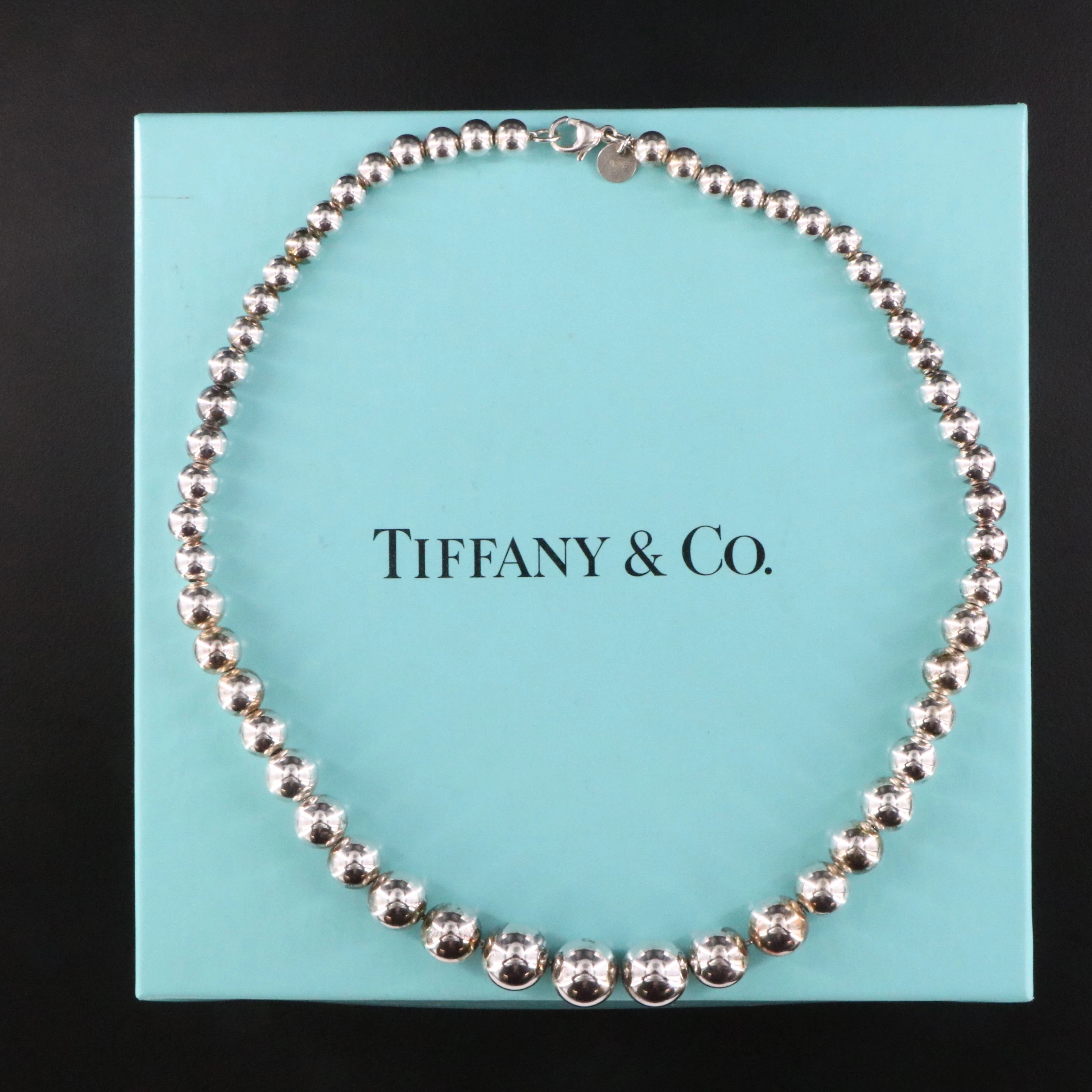 Tiffany & Co. Hardware Sterling Graduated Necklace