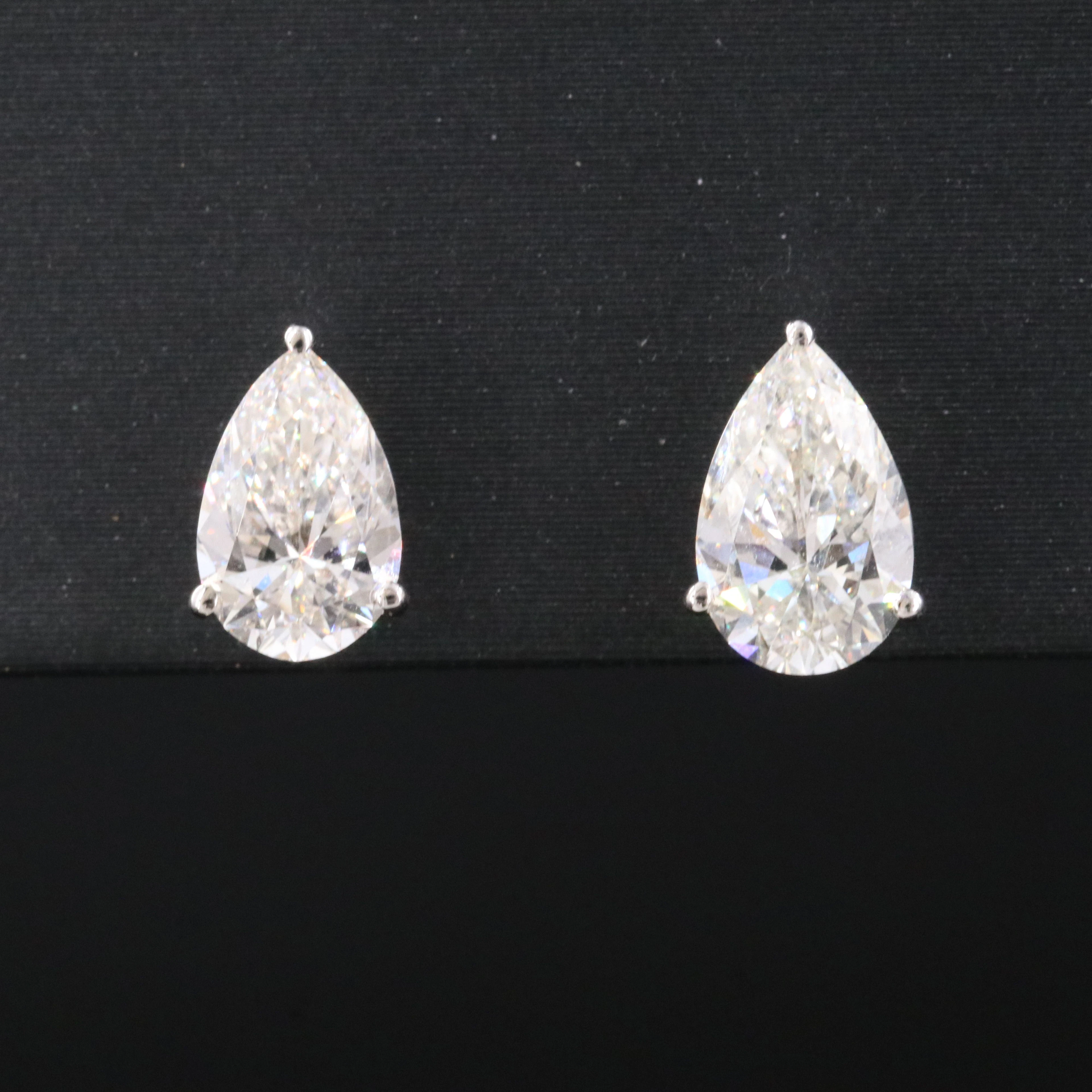 Platinum 1.57 CTW Internally Flawless Diamond Stud Earrings