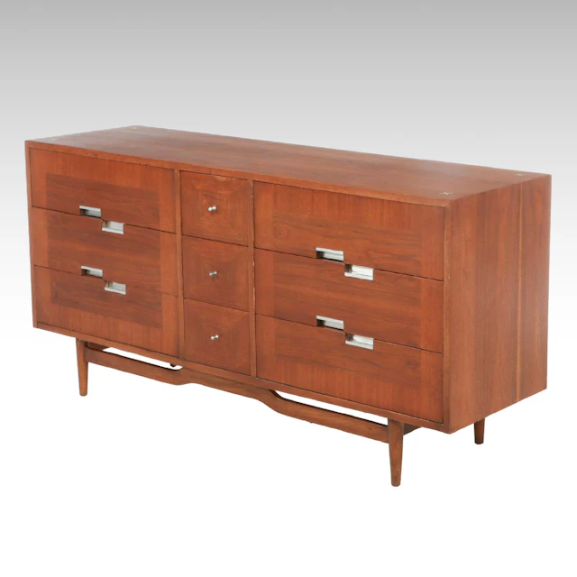American of Martinsville Mid Century Modern Teak Chest of Drawers