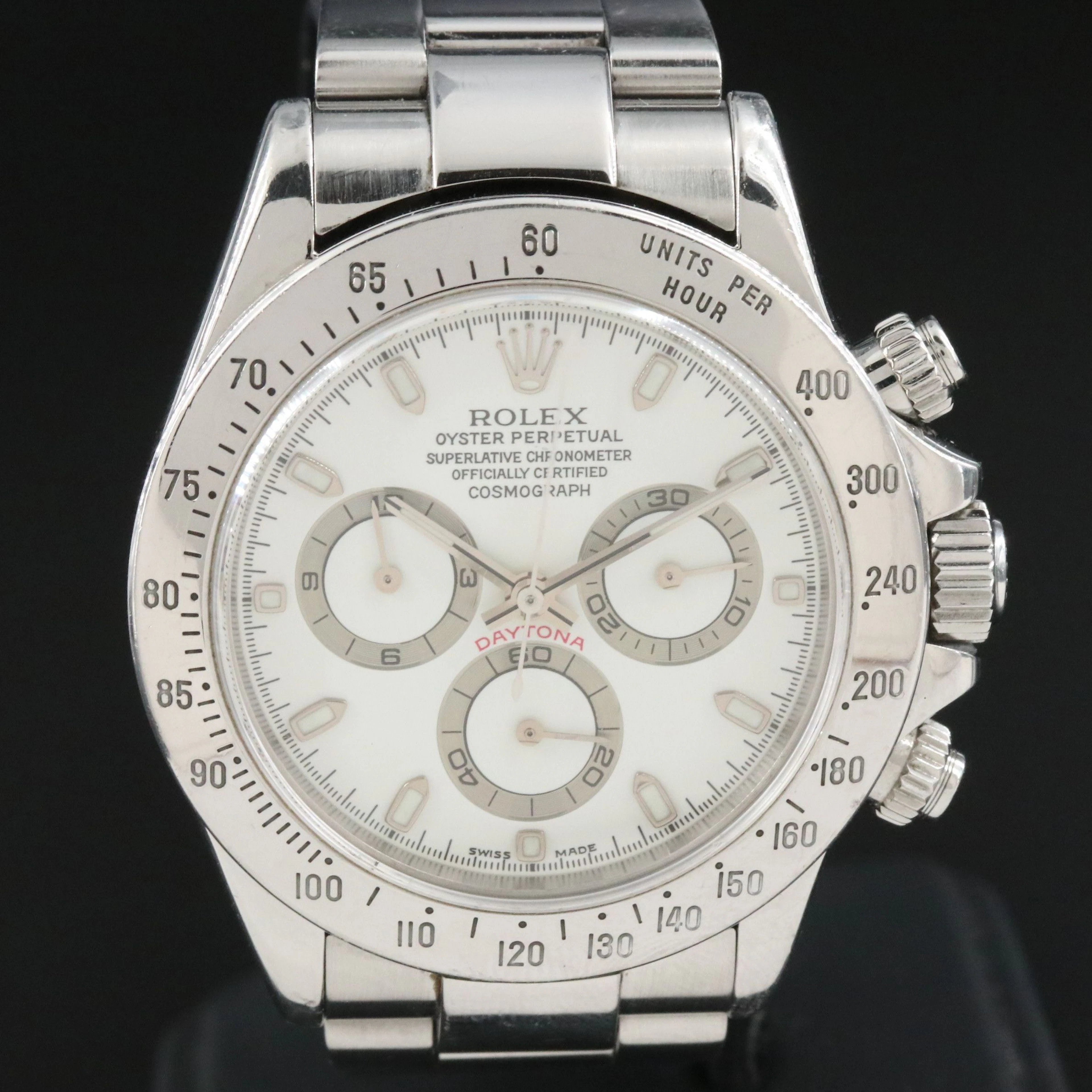 Rolex Cosmograph Daytona 116520 40mm Steel Automatic Watch c.2000