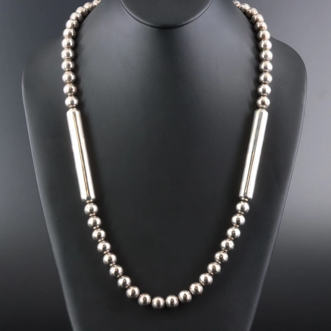 Sterling Bead Necklace