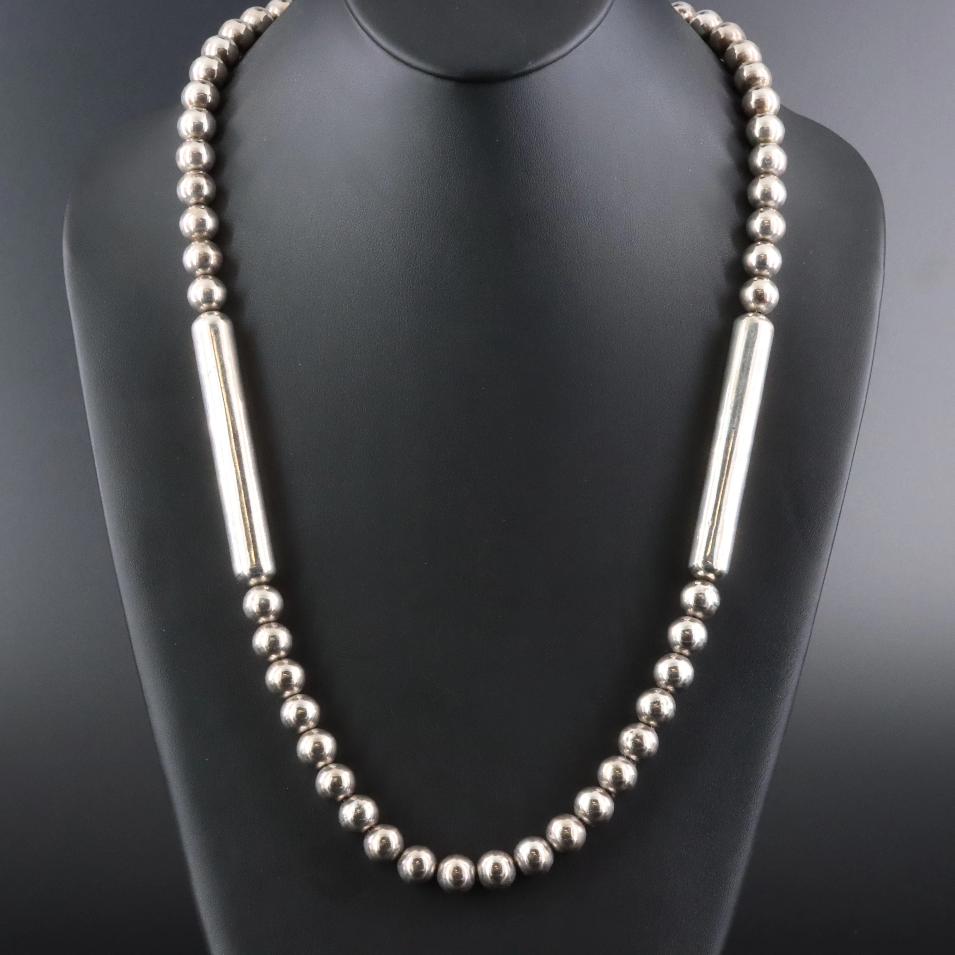 Sterling Bead Necklace