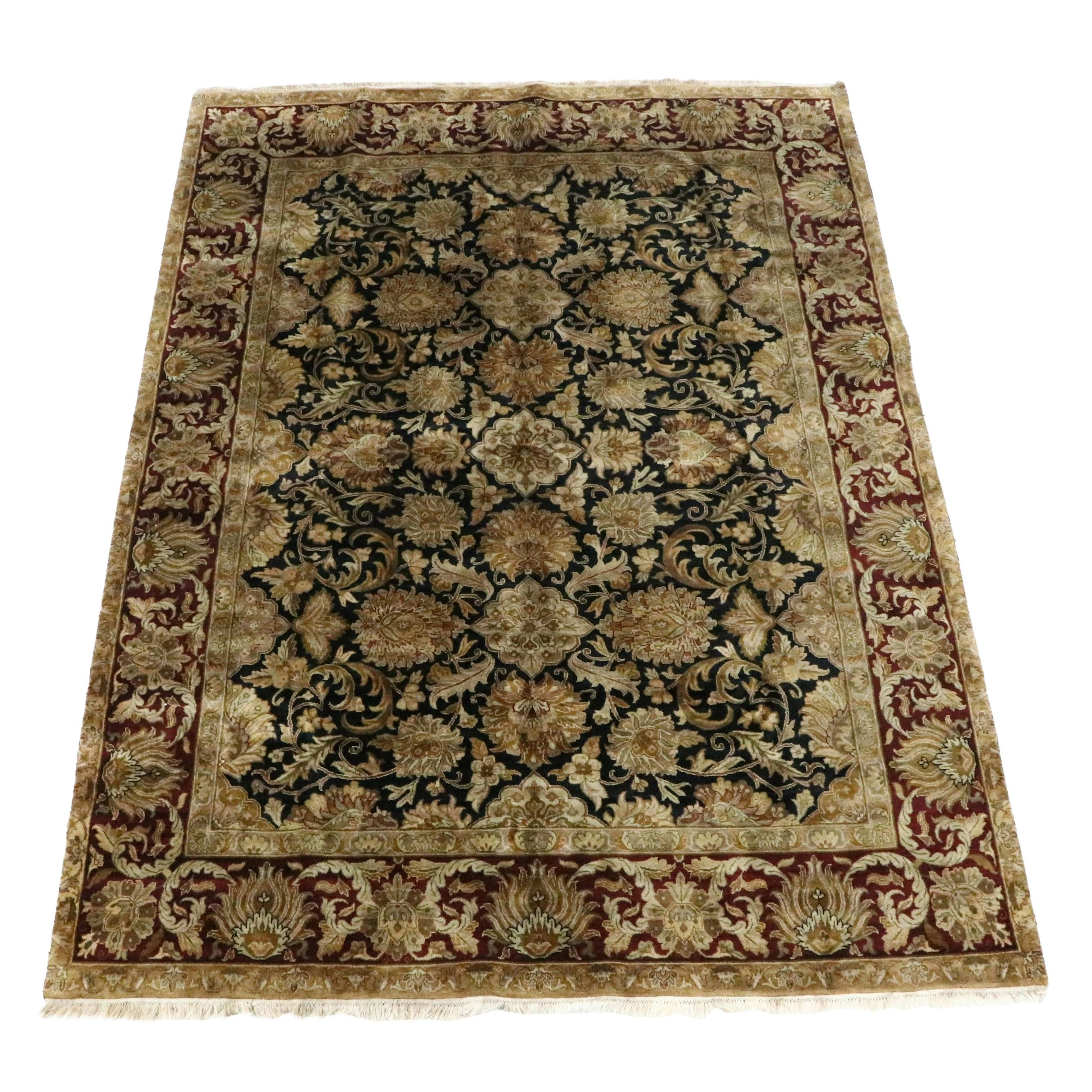 8'9 x 12'5 Hand-Knotted Indian Agra Room Sized Rug