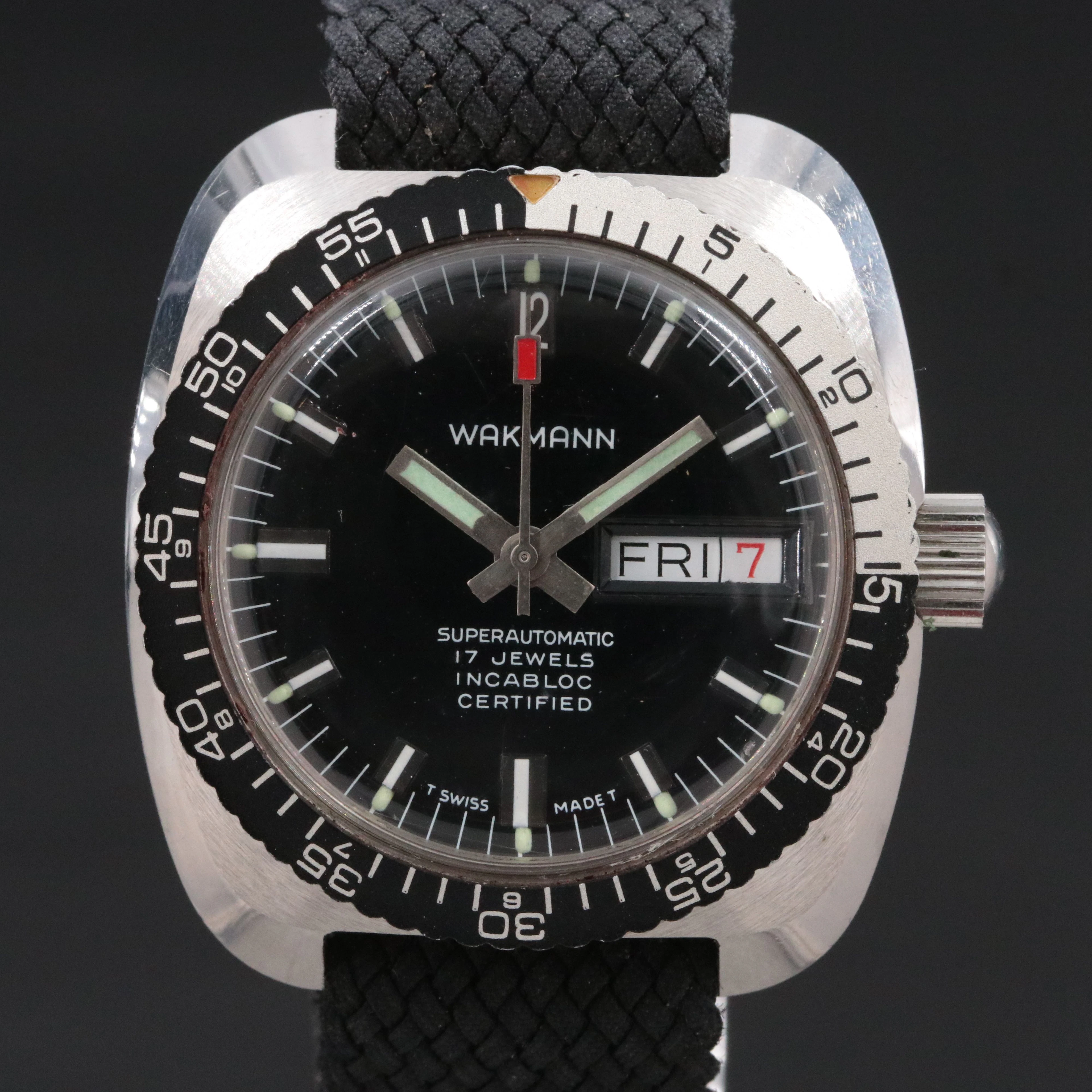 Wakmann Superautomatic Stainless Steel Dive Watch