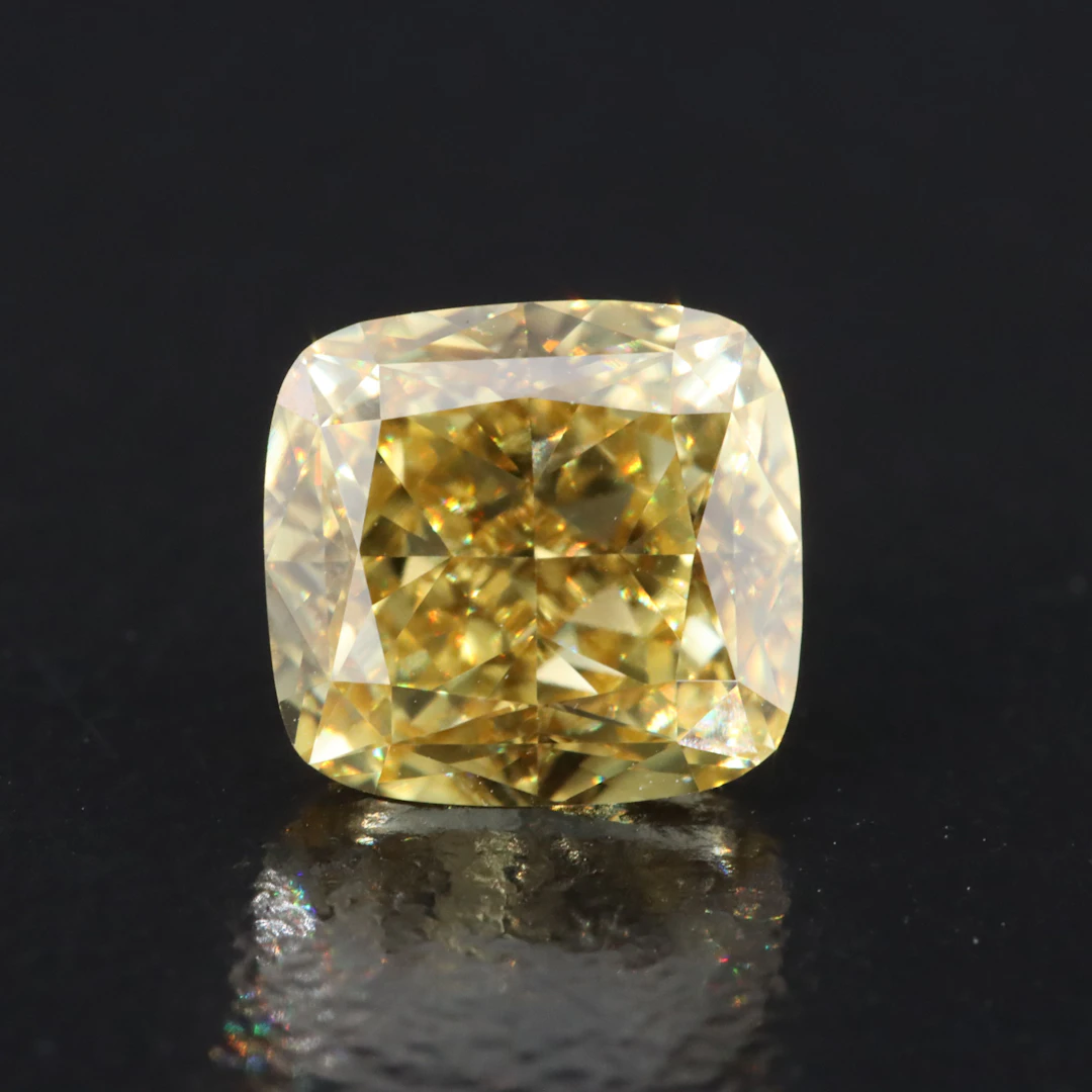Loose 2.06 CT Fancy Yellow Lab Grown Diamond