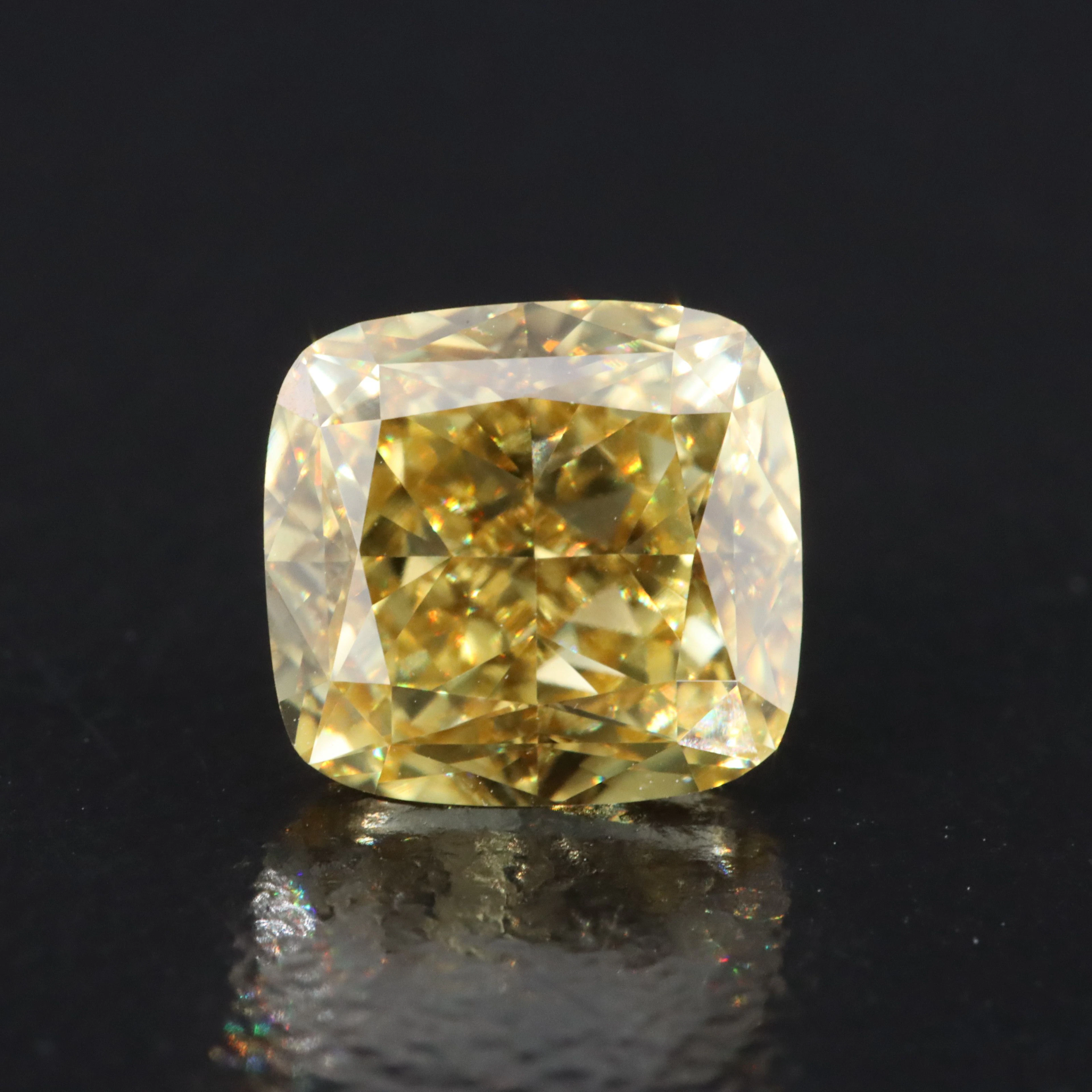 Loose 2.06 CT Fancy Yellow Lab Grown Diamond