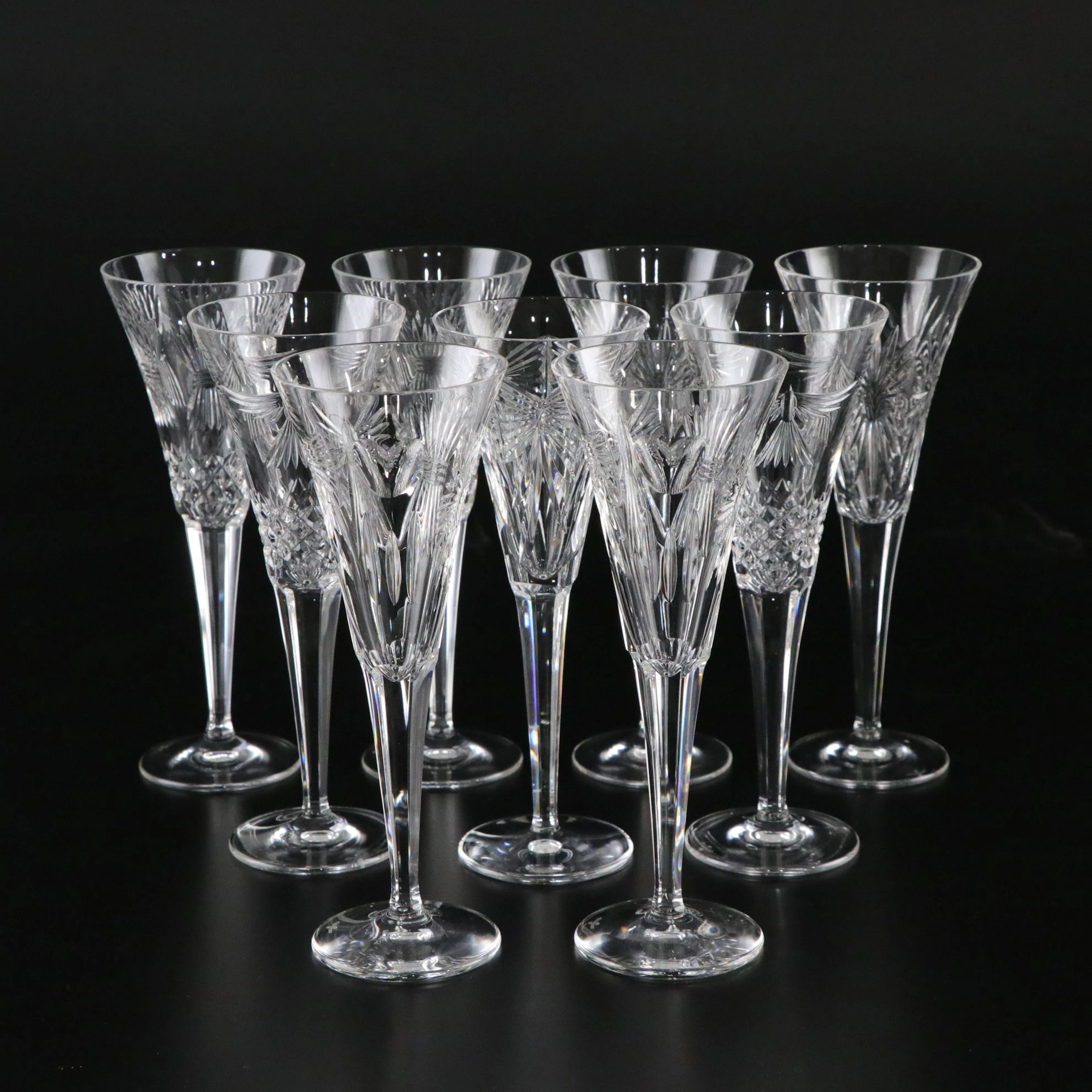 Waterford Crystal "Millennium" Series Toasting Champagne Flutes