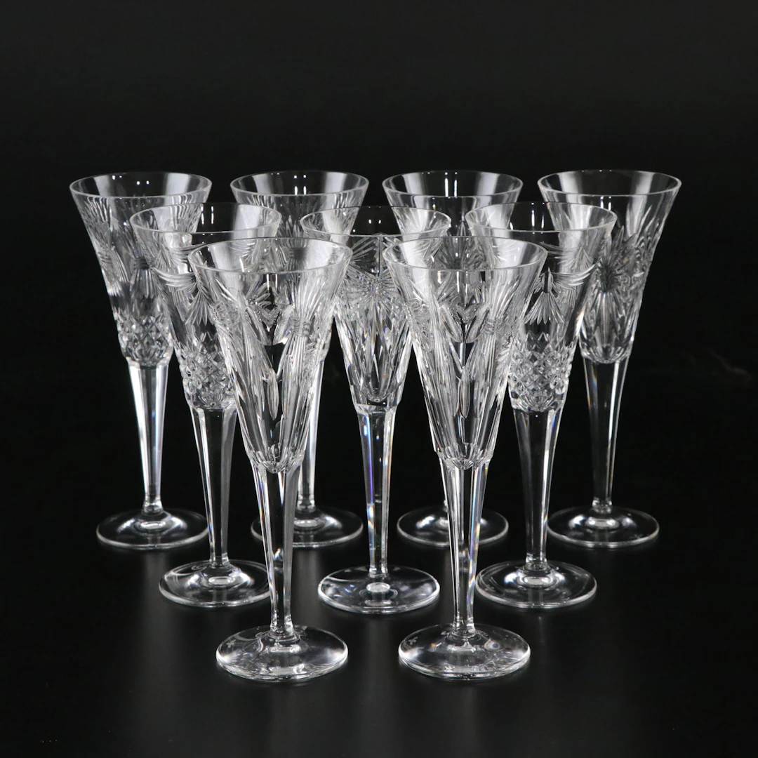 Waterford Crystal "Millennium" Series Toasting Champagne Flutes