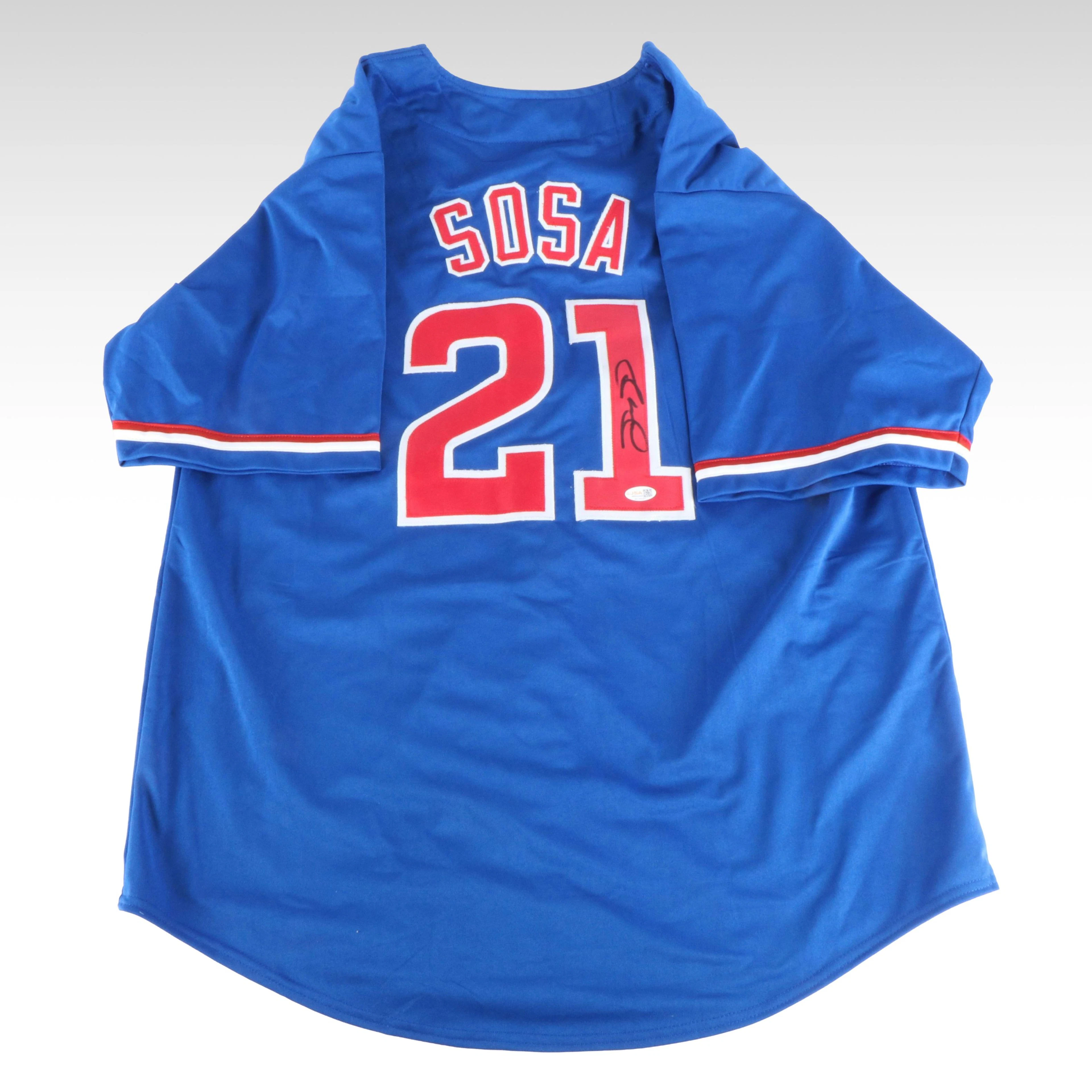 Sammy Sosa Signed Chicago Cubs Baseball Jersey, JSA