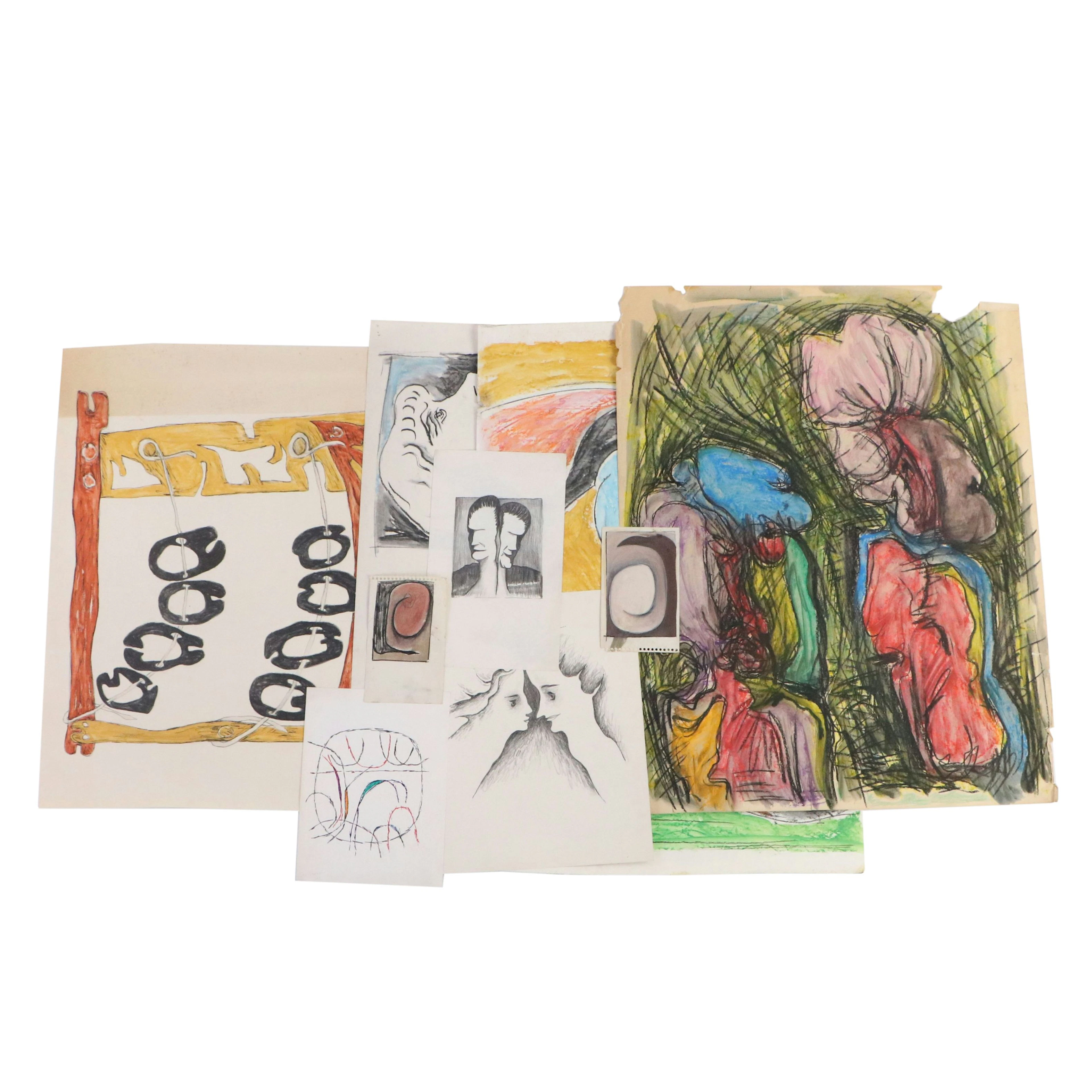 Achi Sullo Portfolio of Mixed Media Abstract and Portrait Drawings