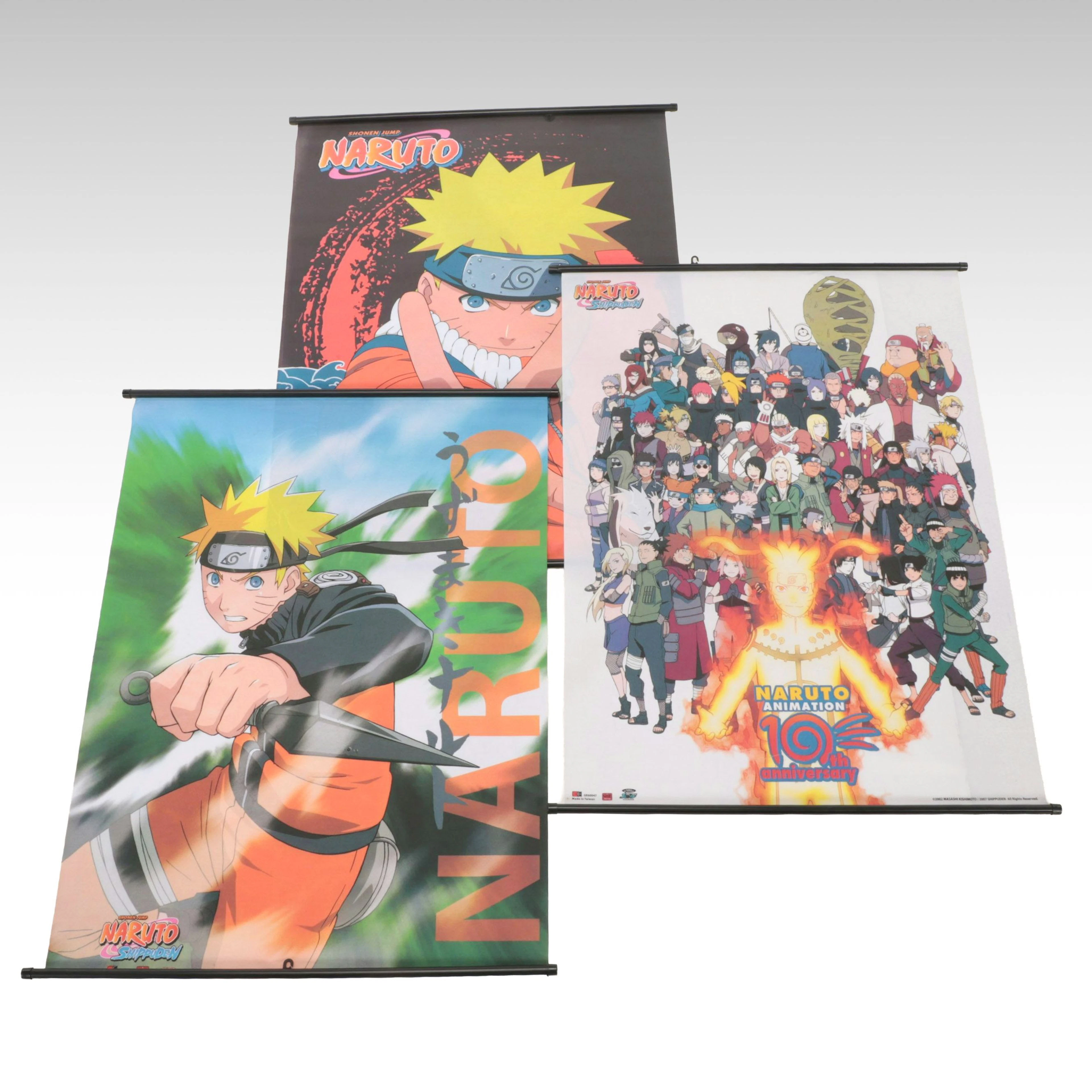 Naruto Animation 10th Anniversary and More Naruto Themed Wall Scrolls