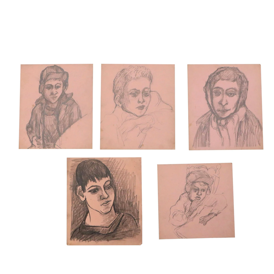 Achillo "Achi" Sullo Graphite Drawings of Figure Studies