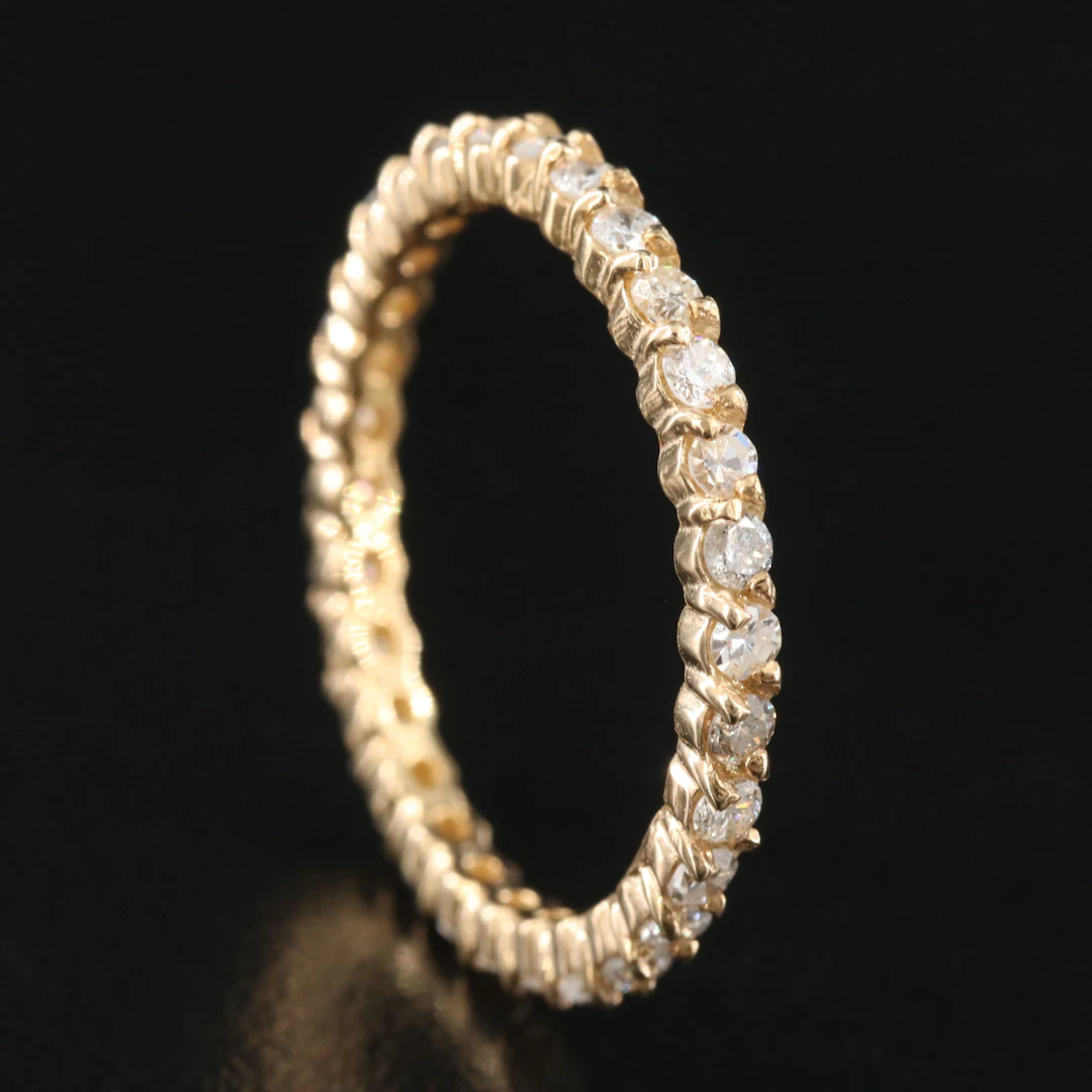 14K 0.78 CTW Diamond Eternity Band