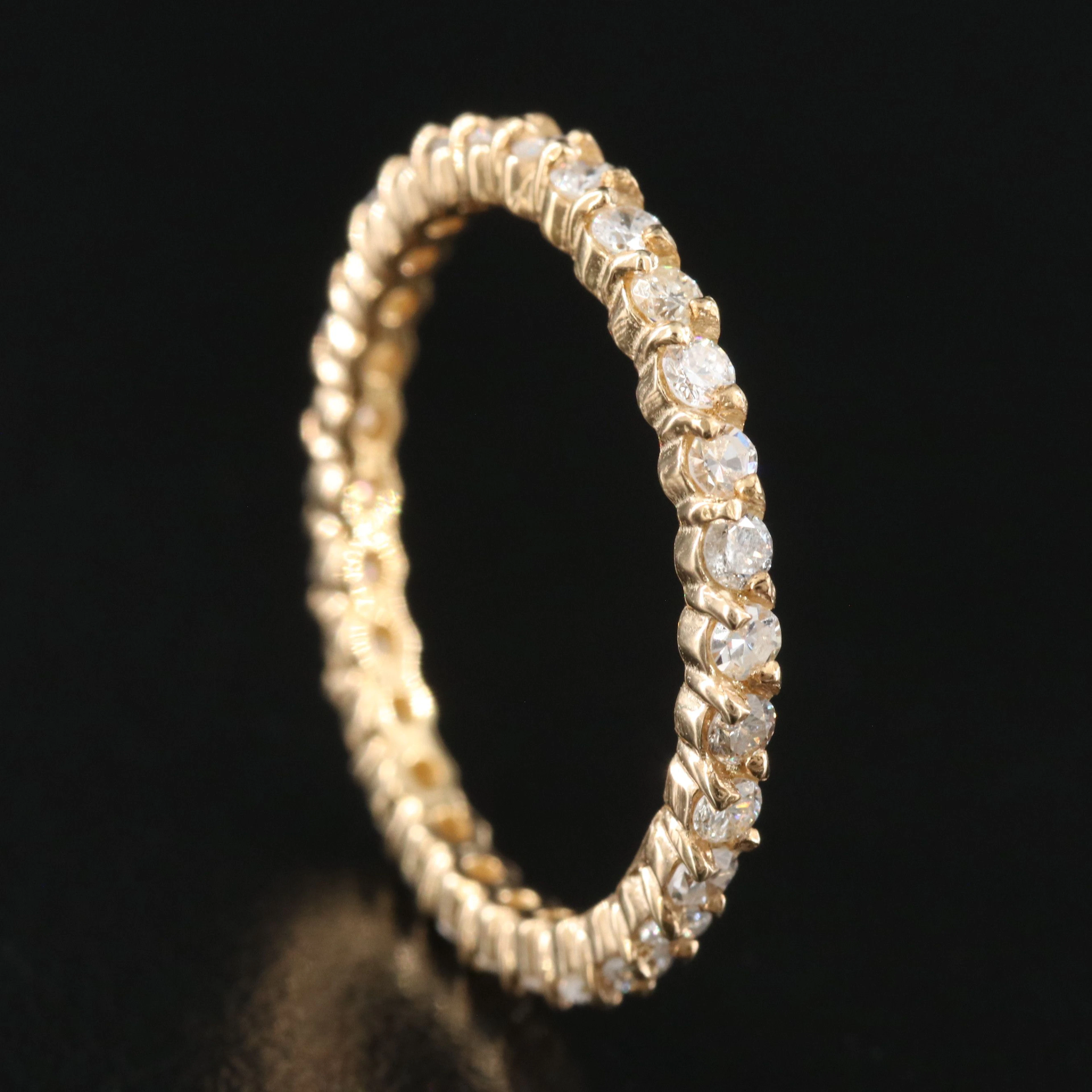 14K 0.78 CTW Diamond Eternity Band
