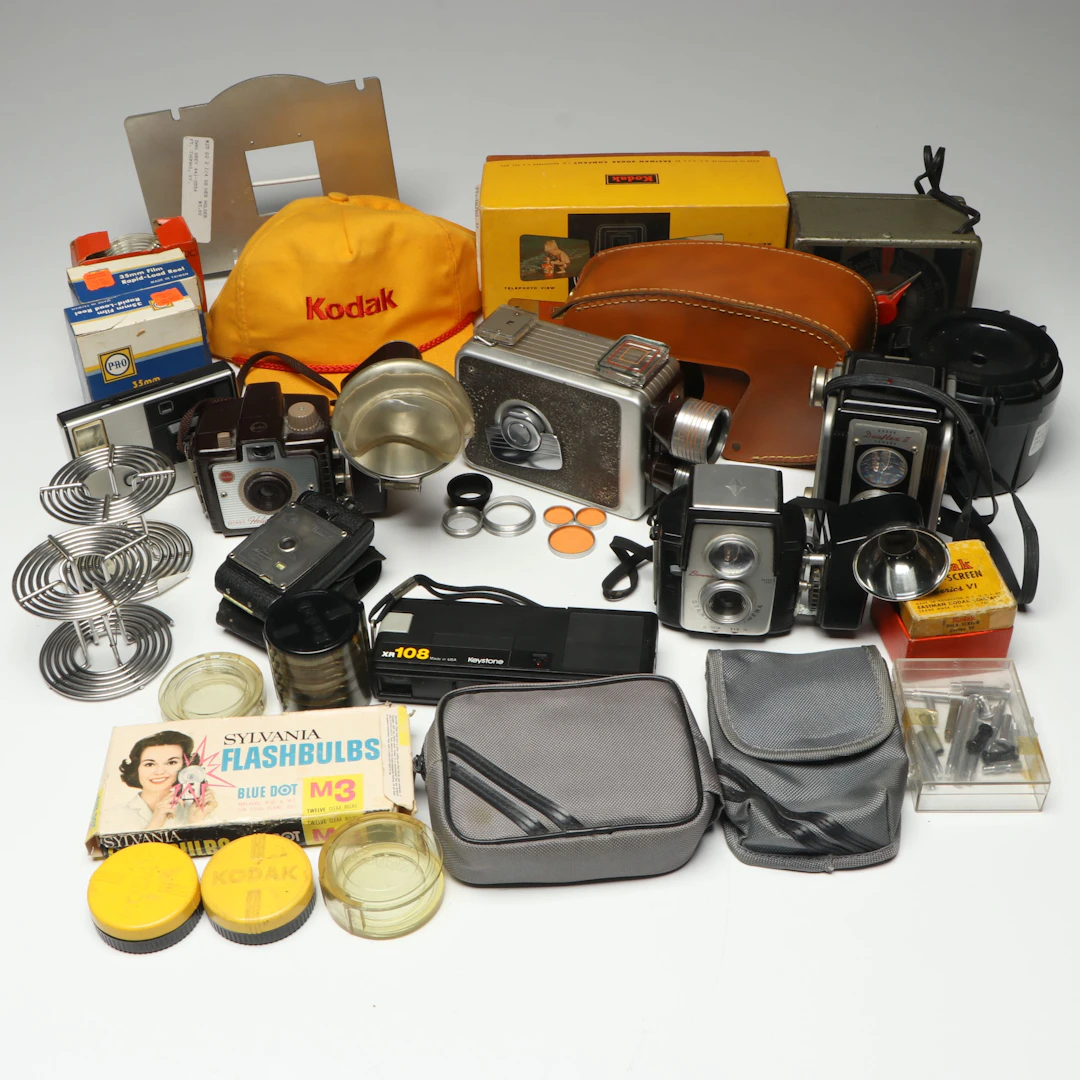 Kodak Duaflex II, Brownie Movie Camera and More Cameras and Accessories