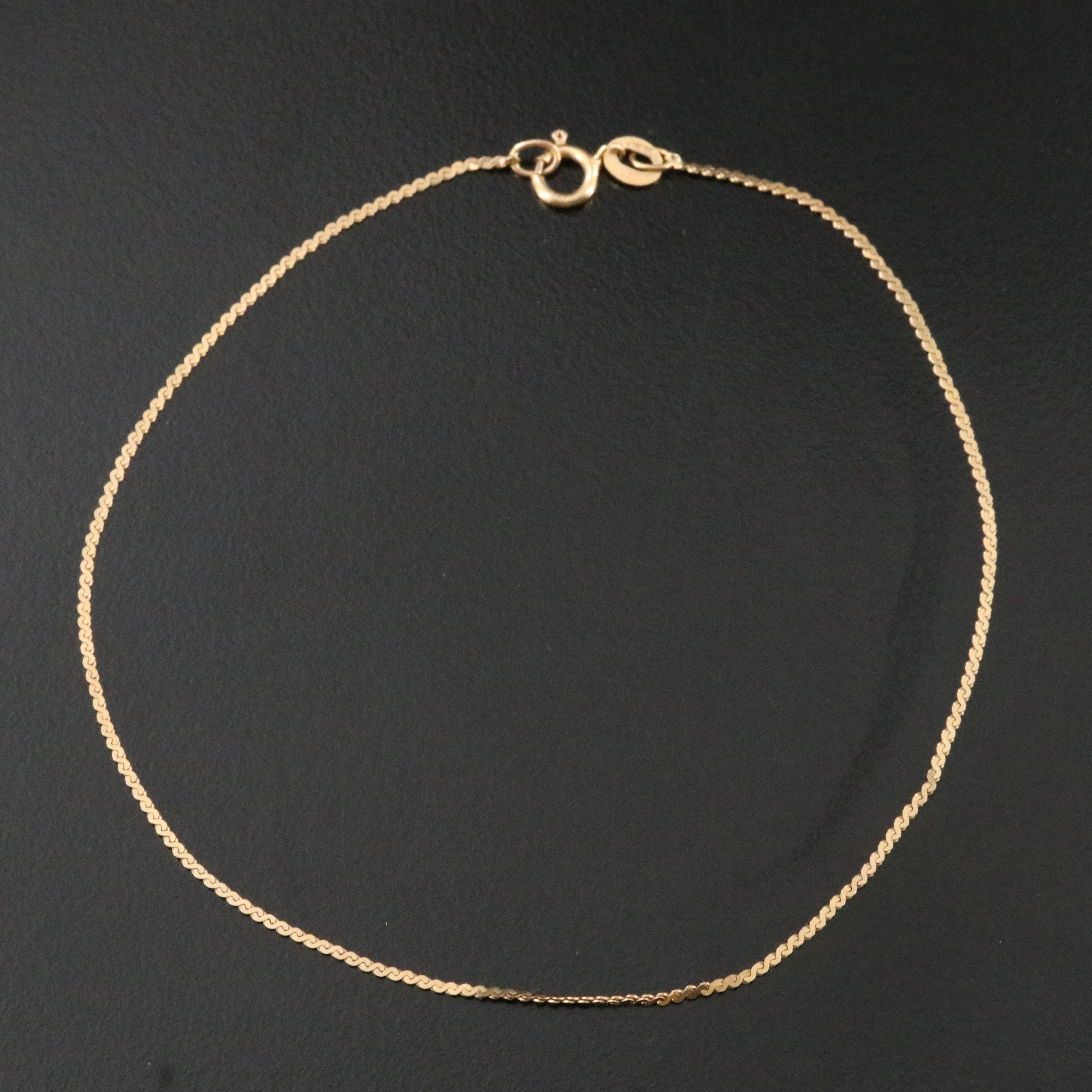 14K Serpentine Chain Bracelet