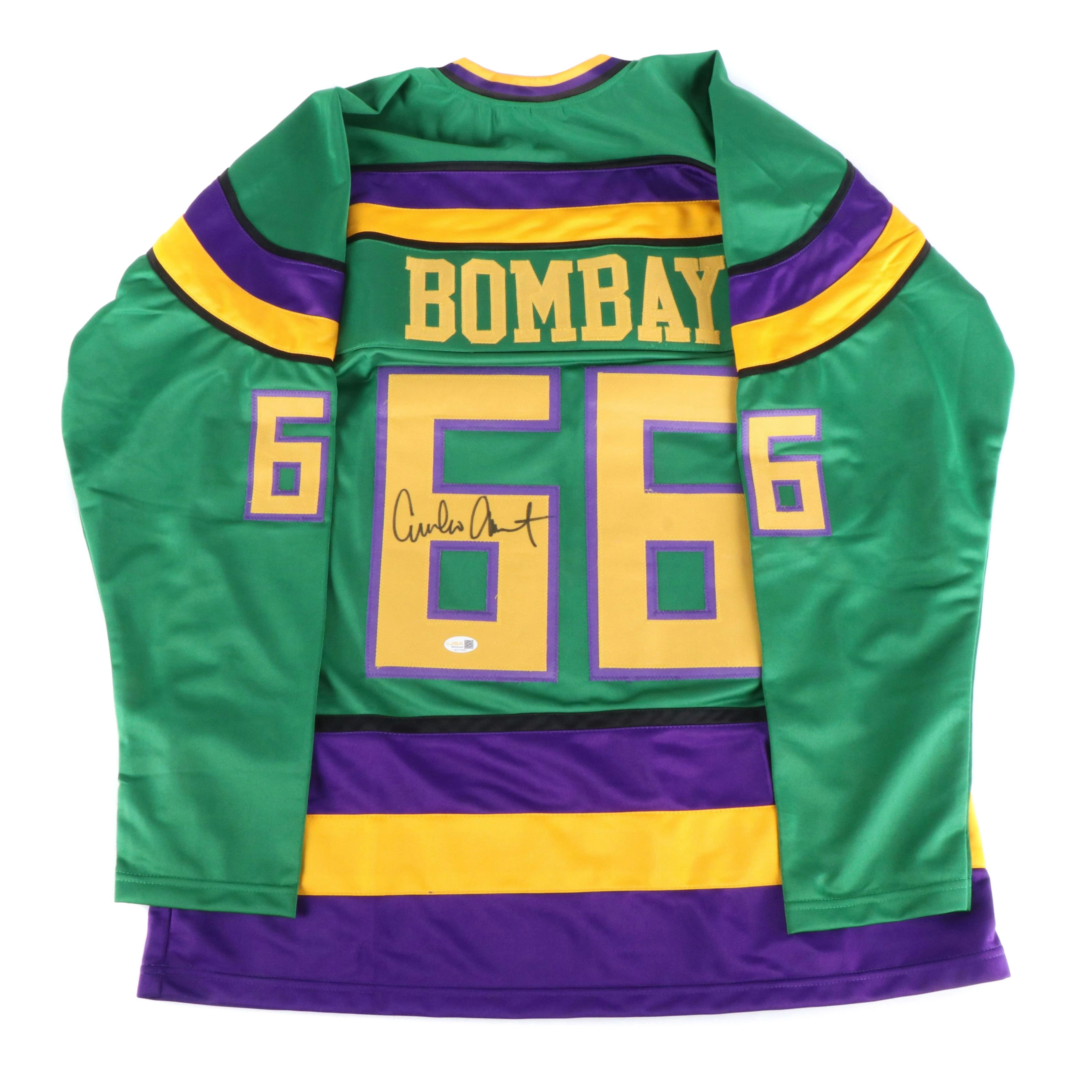 Emilio Estevez Signed “The Mighty Ducks: Bombay” Hockey Jersey, JSA