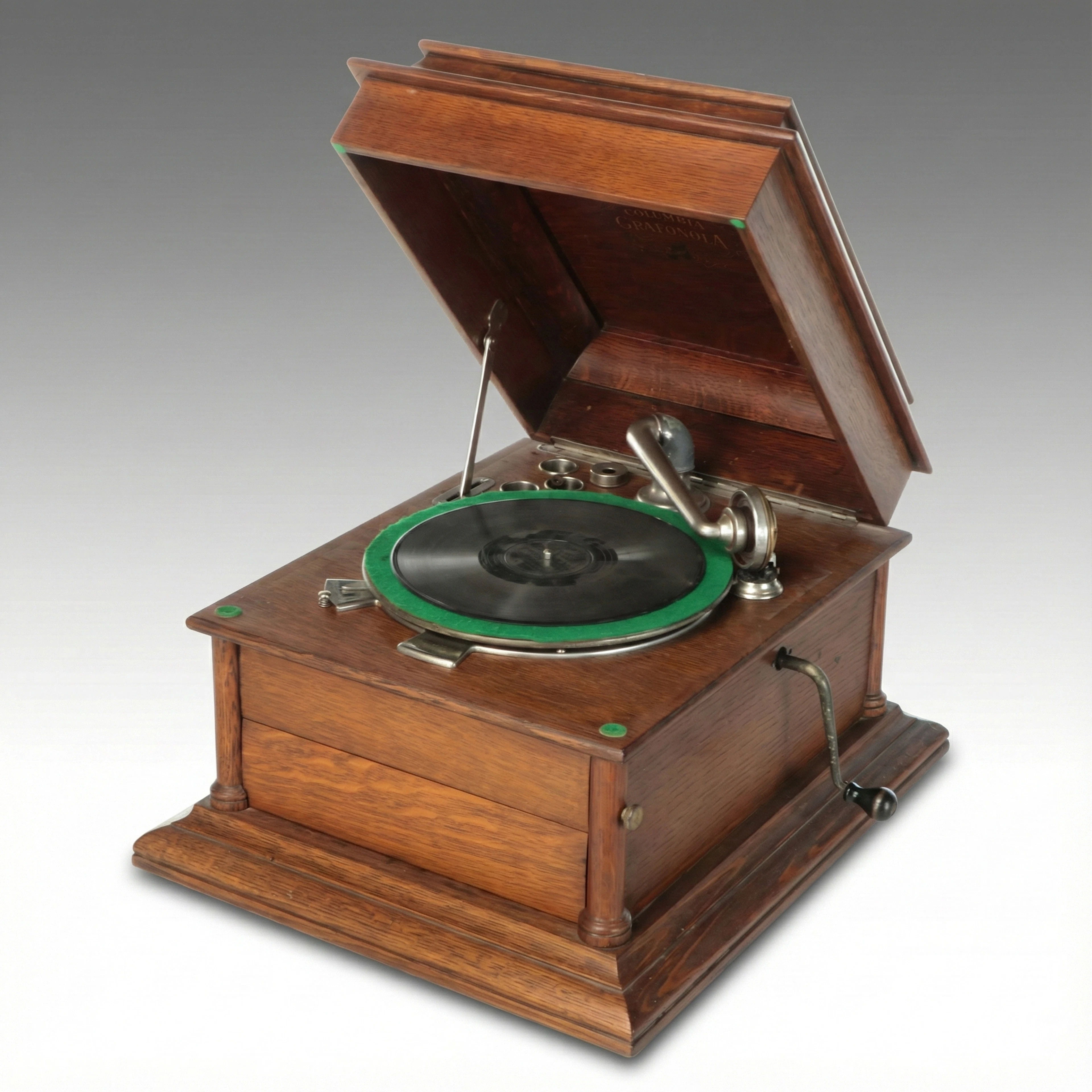 American Graphophone Company 78 RPM Vintage Oak Gramophone