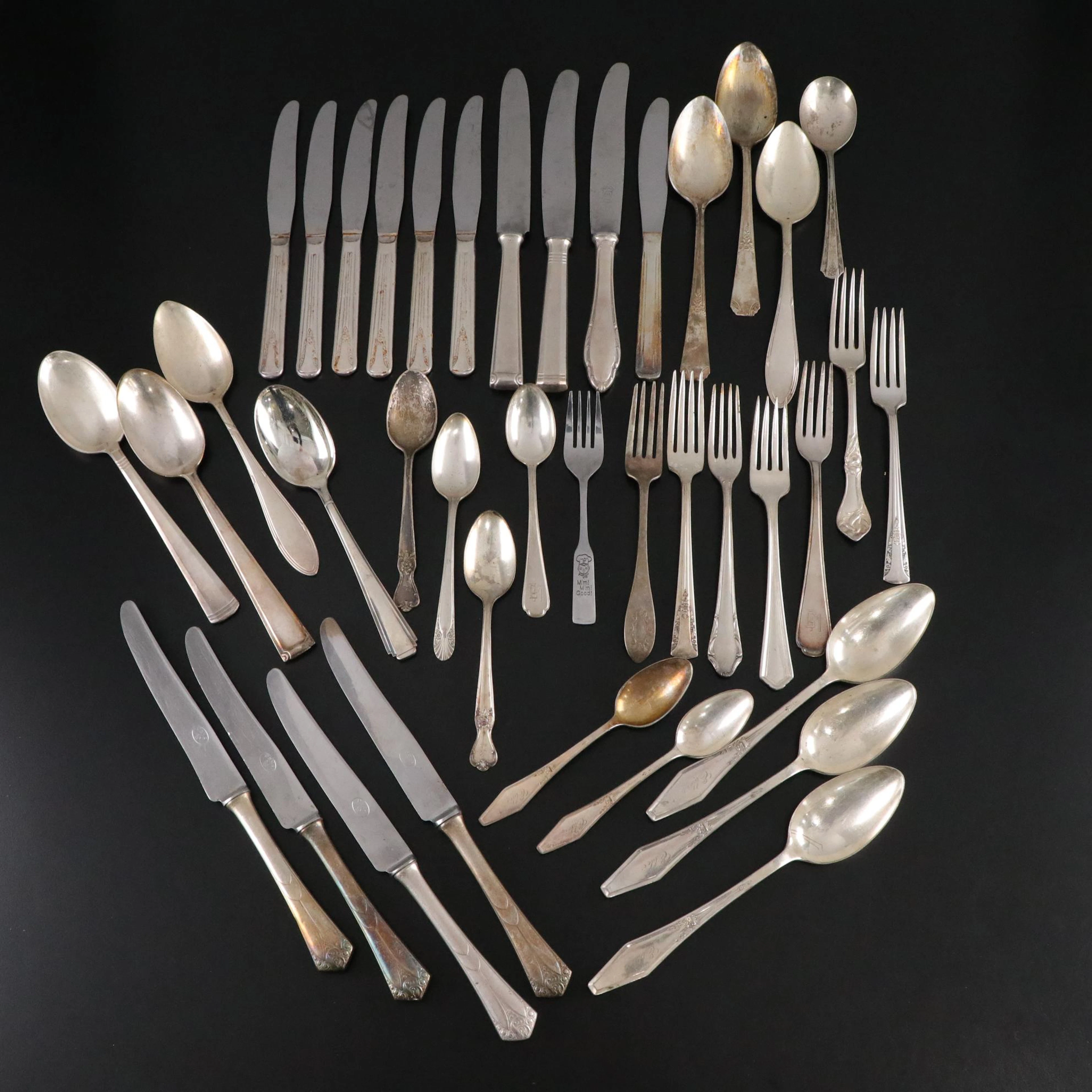 Holmes & Edwards "Jamestown" Silver Plate & Other Flatware