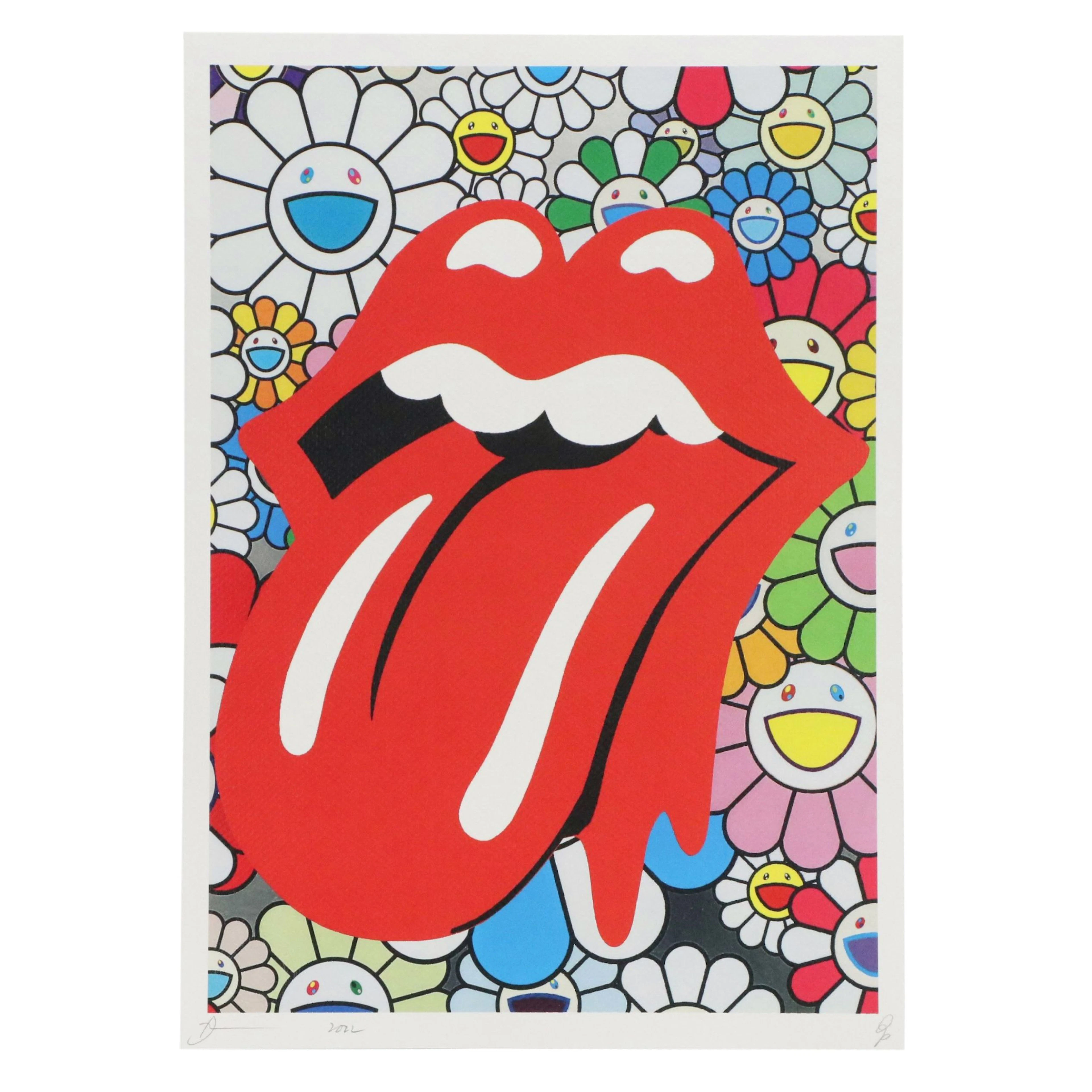 Death NYC Offset Litho Pop Art Featuring the Rolling Stones x Takashi Murakami