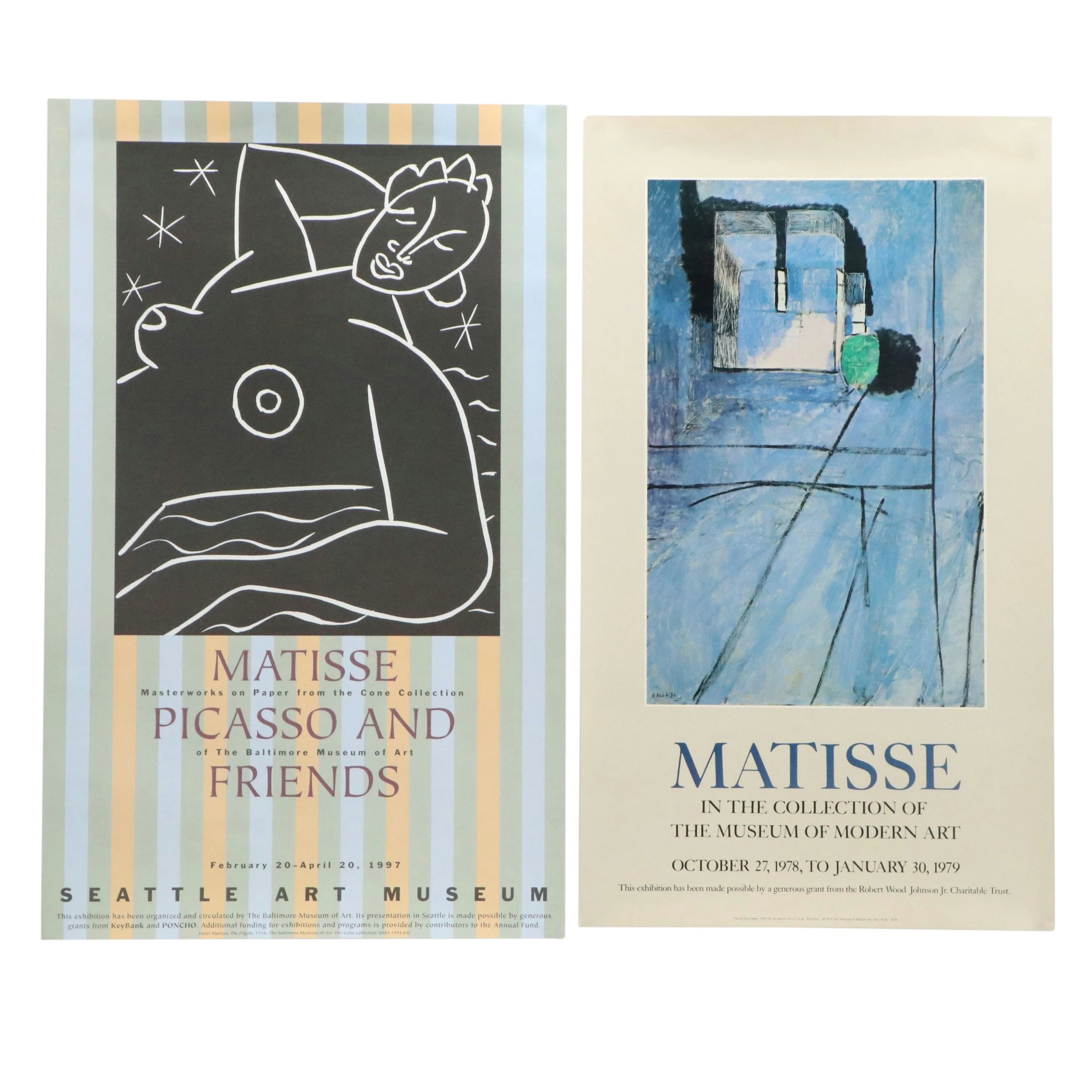 Offset Lithograph Exhibition Poster After Henri Matisse from MoMA and More