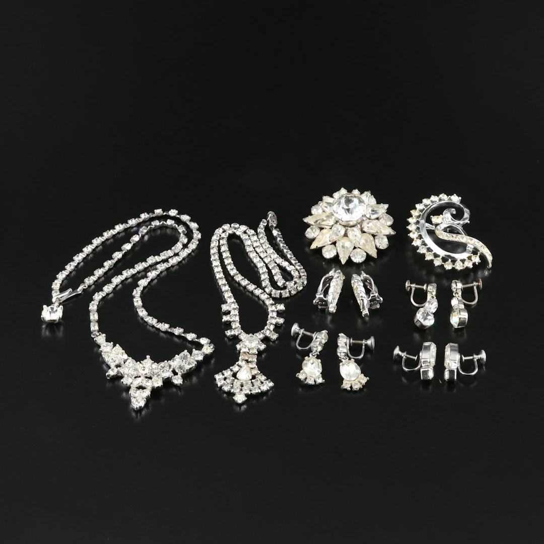 Bogoff, Ciner and Weiss Featured in Rhinestone and Crystal Jewelry