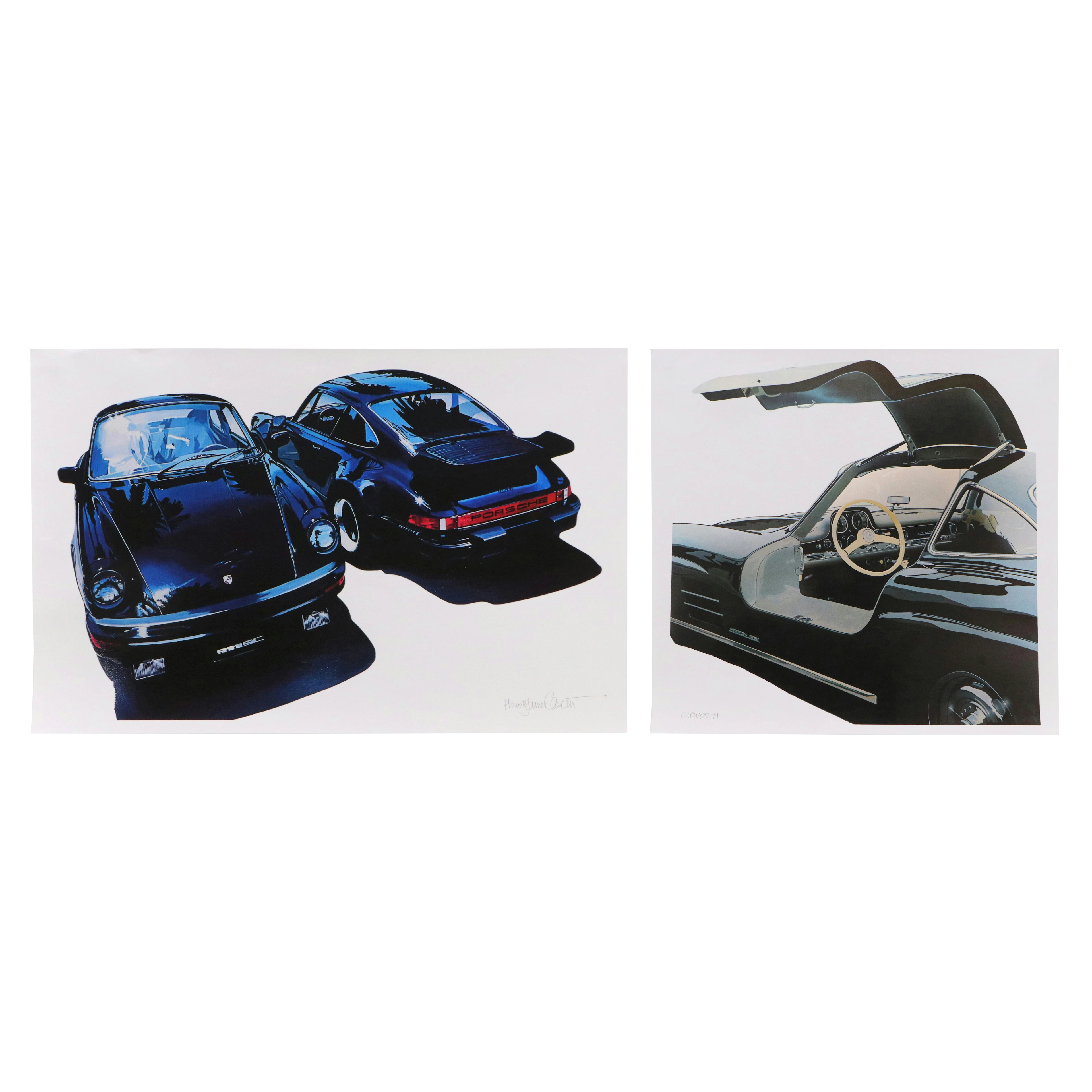 Harold James Cleworth Porsche Targa 911SC and Other Digital Prints, 21st C