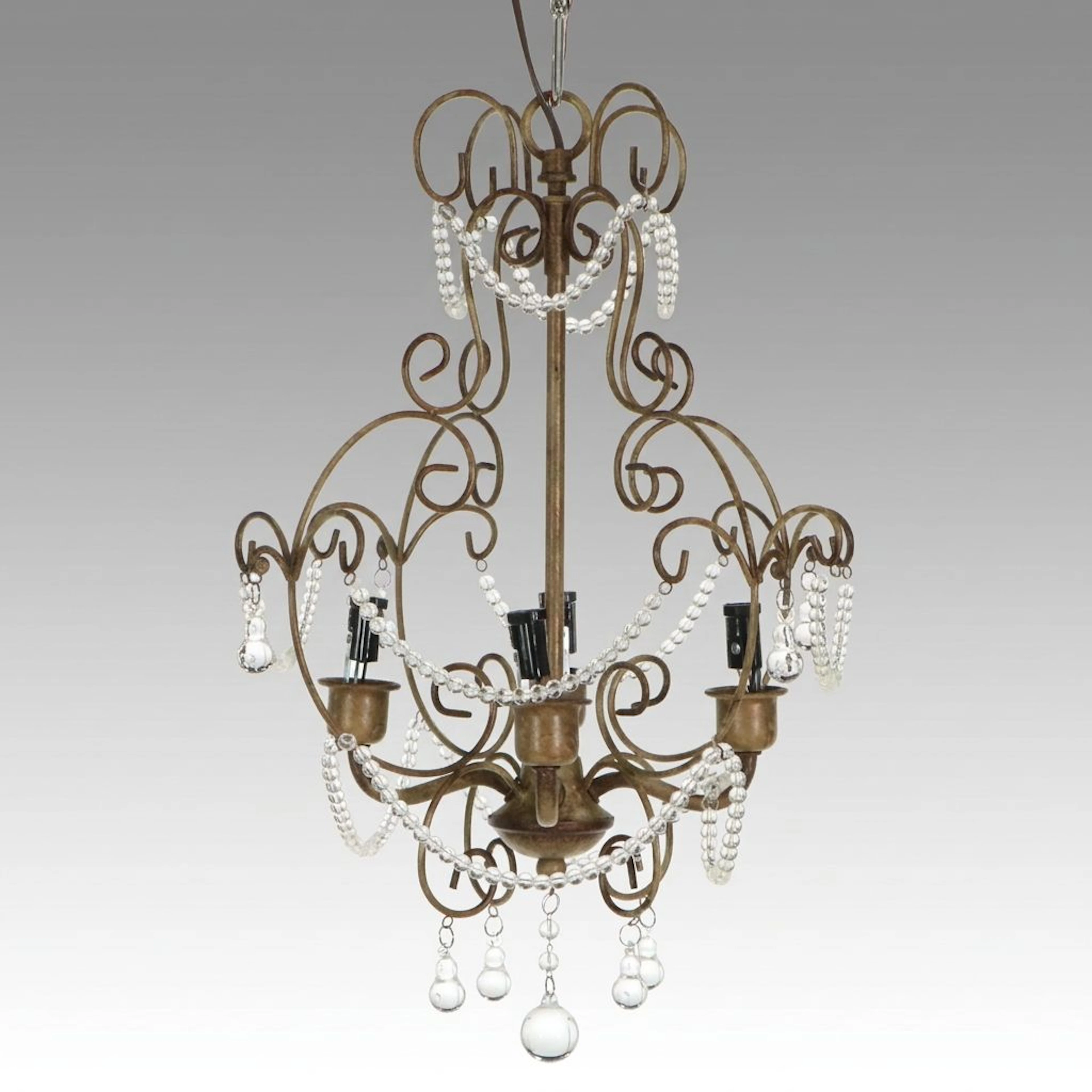 Minka Lavery Traditional Bronzed Scrolled Metal Chandelier